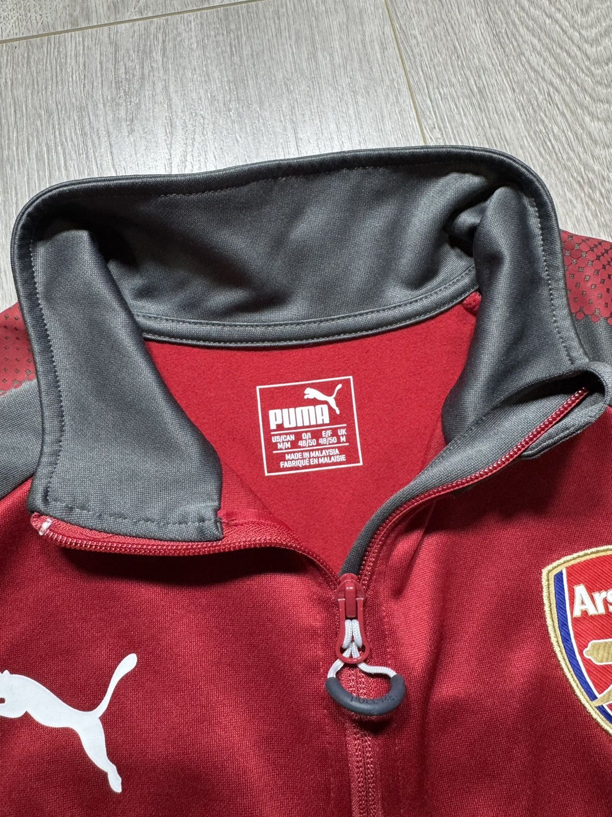 Puma Puma Arsenal FC Mens 1/4 Zip Pullover Medium Fly Emirates Size US M / EU 48-50 / 2 - 7 Thumbnail
