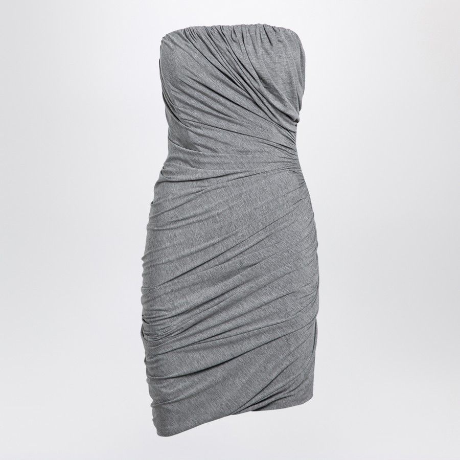 The Attico o1d2blof1024 Viscose Mini Dress In Grey Size XS / US 0-2 / IT 36-38 - 1 Thumbnail