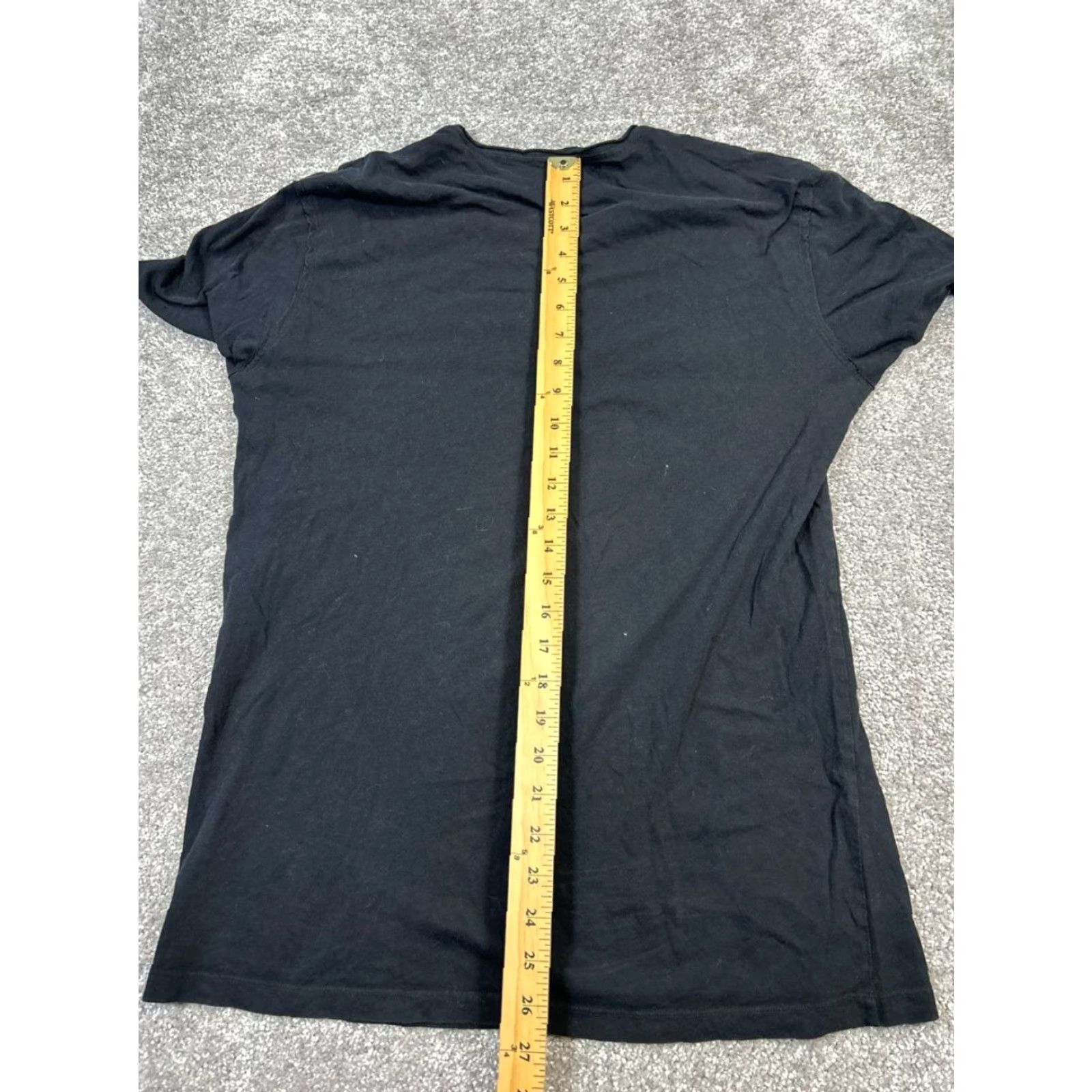 Allsaints Allsaints Shirt Womens L Black Cotton Pullover T-Shirt Size L / US 10 / IT 46 - 7 Thumbnail