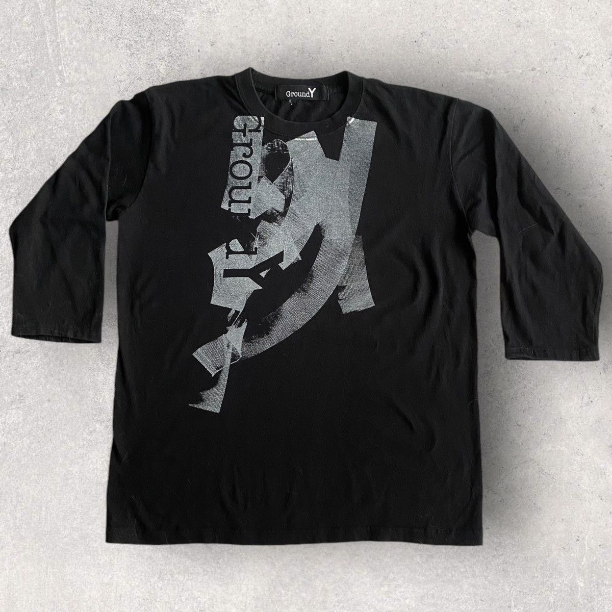 Yohji Yamamoto Ground Y Brush Stroke Tee Size US M / EU 48-50 / 2 - 1 Thumbnail