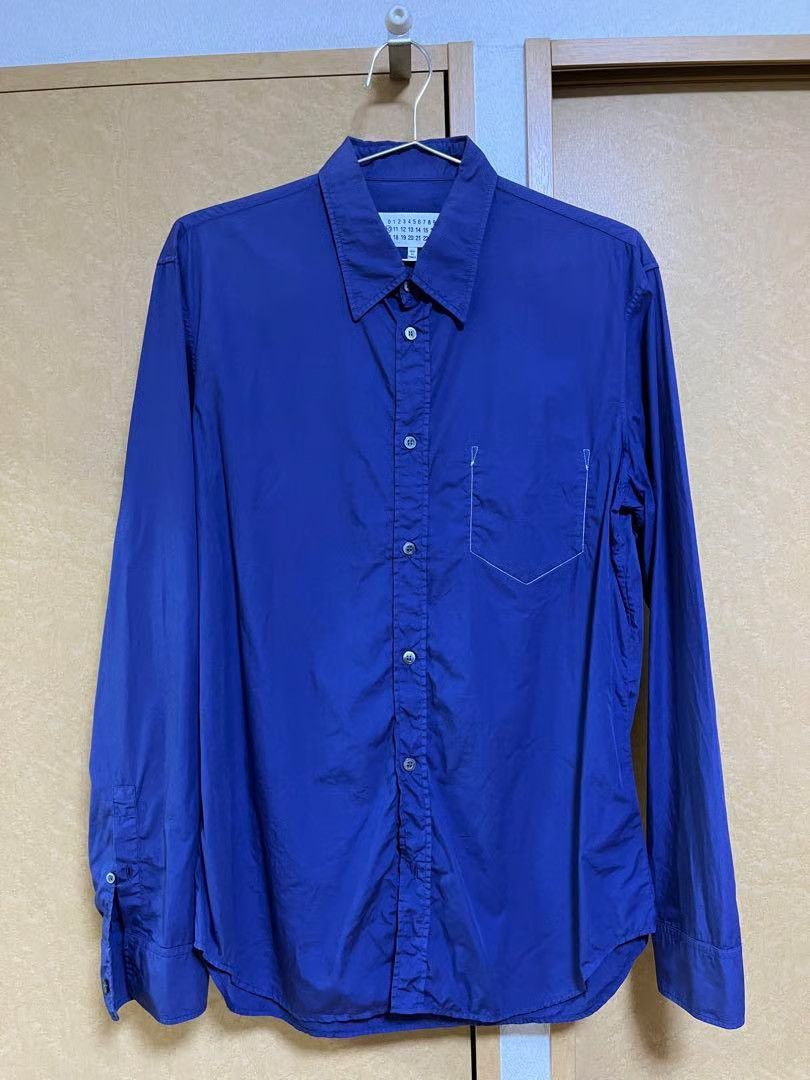 Maison Margiela o1tko10825 Shirt in Navy Size US XL / EU 56 / 4 - 1 Thumbnail
