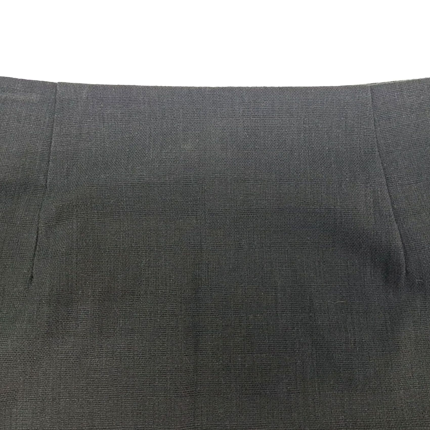 Ann Taylor LOFT Womens Skirt Black Size 8 Side Zipper Denim Stretch Short High Rise Casual Womens Black 8 LOFT Skirt Fashion 5248 Grade- A Size 30" / US 8 / IT 44 - 7 Thumbnail