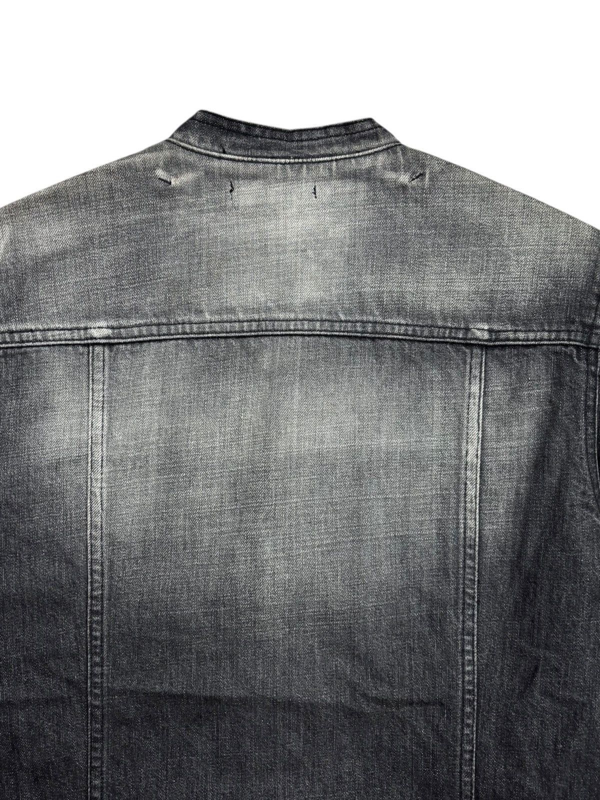 Diet Butcher Slim Skin 2000s DBSS - Colarless Vkei Style Denim Jacket Size US M / EU 48-50 / 2 - 6 Thumbnail