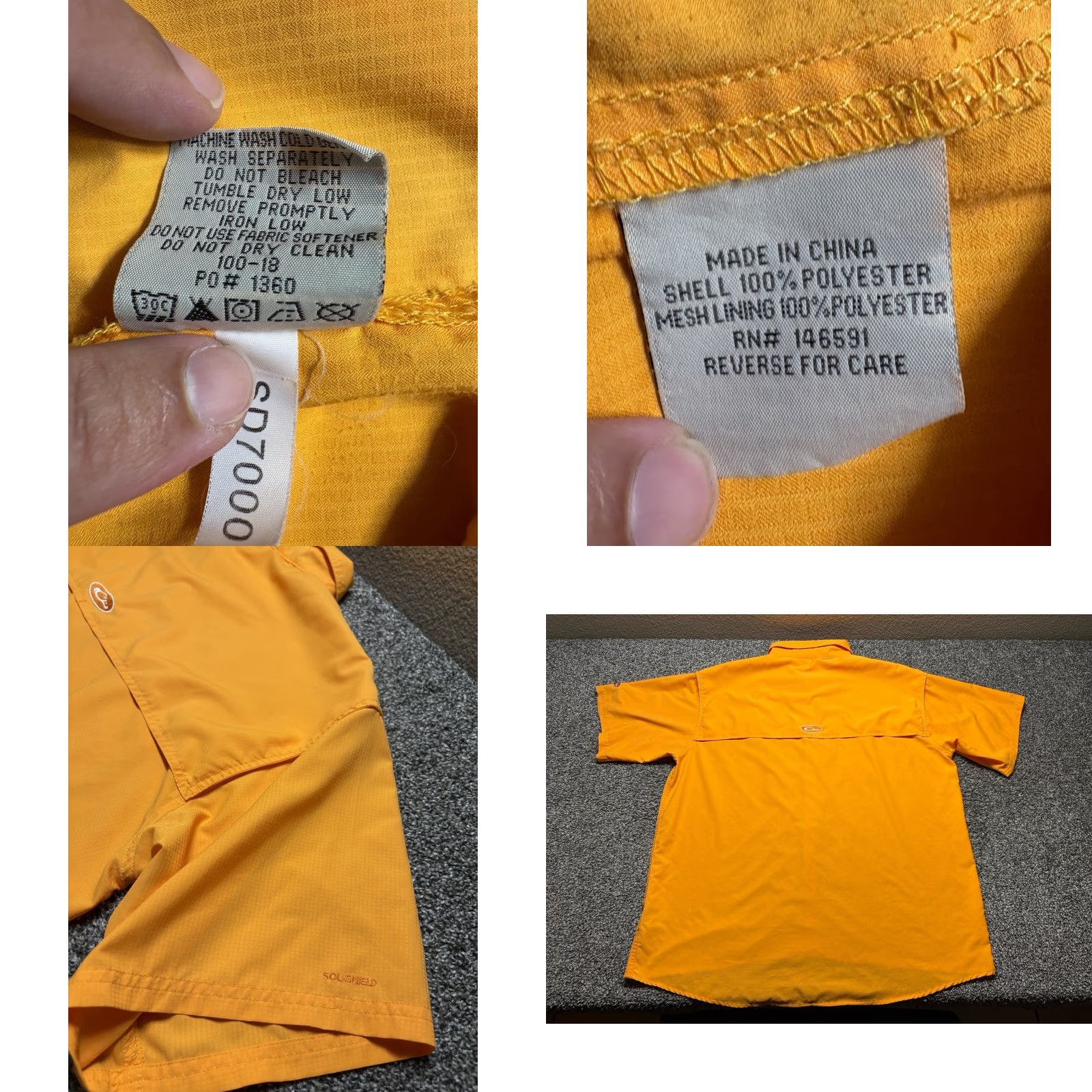 Vintage Drake Tennessee Shirt Mens XL Orange Button-Down Microfiber Shirt Size US XL / EU 56 / 4 - 8 Thumbnail