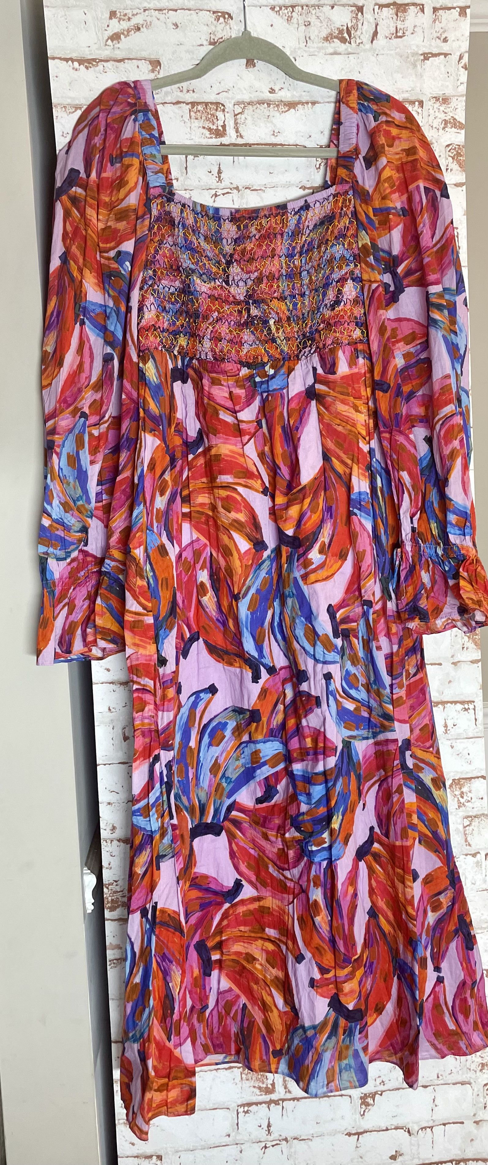 Farm Rio Farm Rio Pink Floral Maxi Dress SzM Size M / US 6-8 / IT 42-44 - 1 Thumbnail