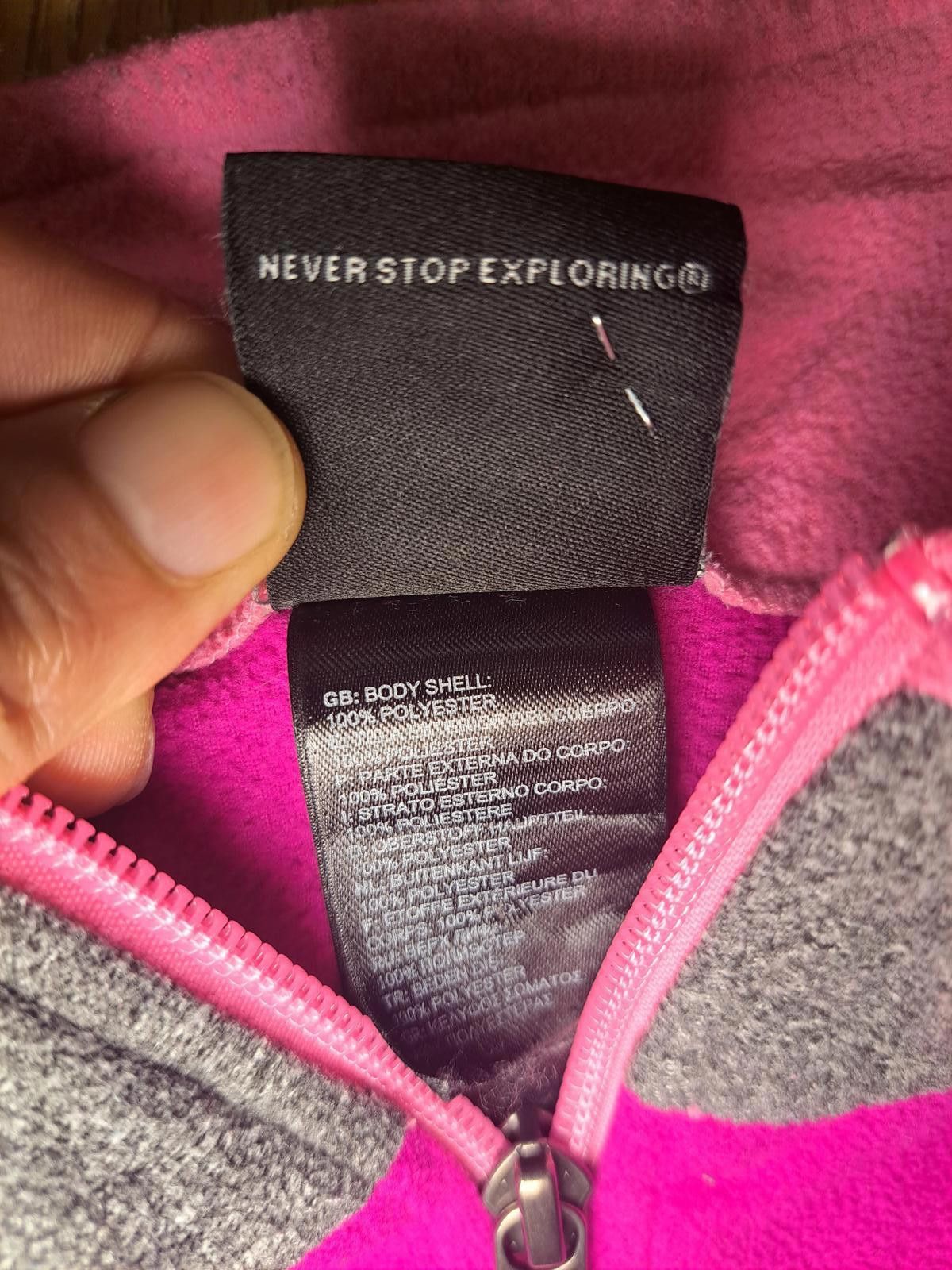 The North Face The North Face Quarter Zip Pullover Sweater Girls XL Pink Size XL / US 12-14 / IT 48-50 - 4 Thumbnail