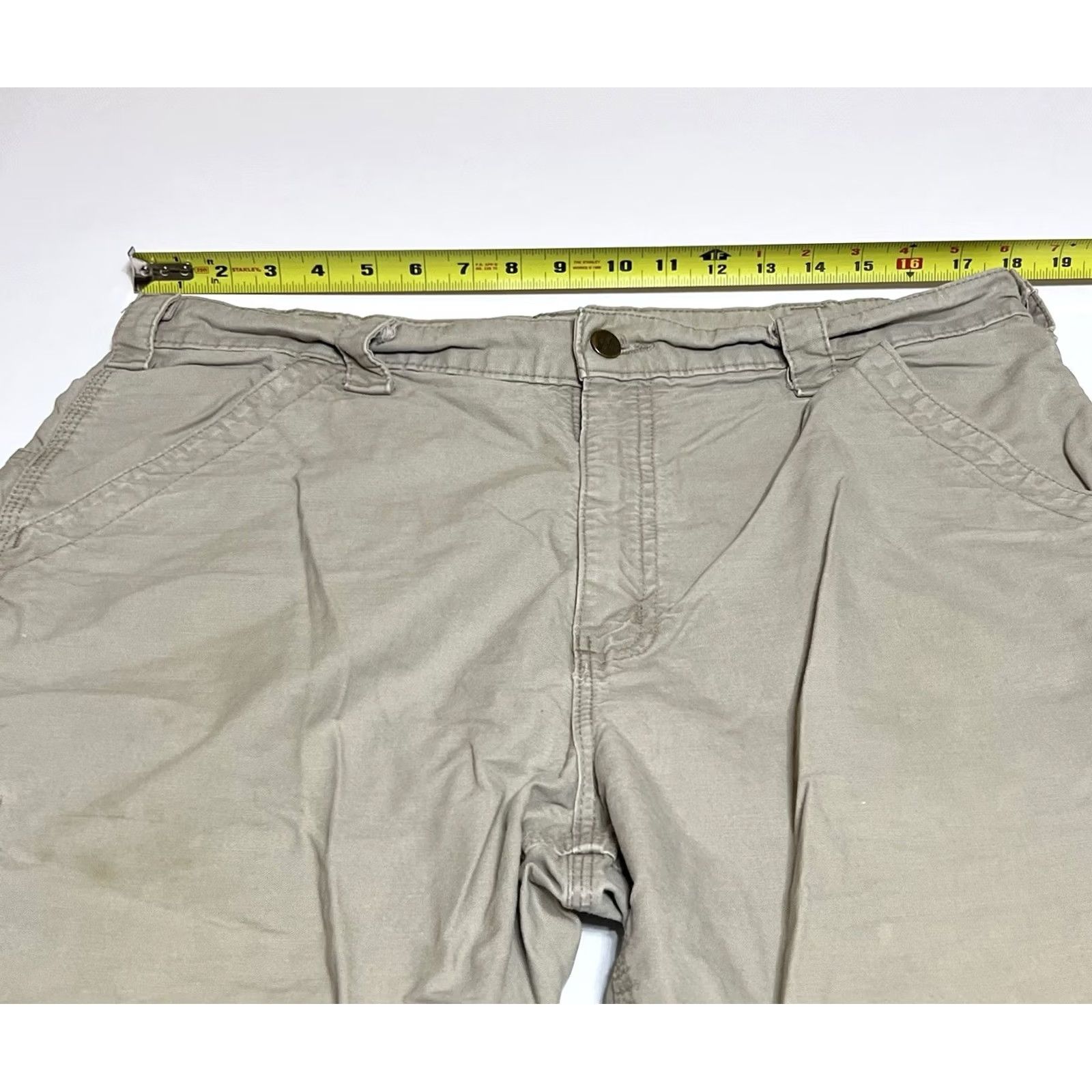 Carhartt Carhartt Pants Men 36x32 36x30 Tan Work Carpenter Stained Beige Logo Regular Inseam 30 Men Laborswork Size US 36 / EU 52 - 3 Thumbnail