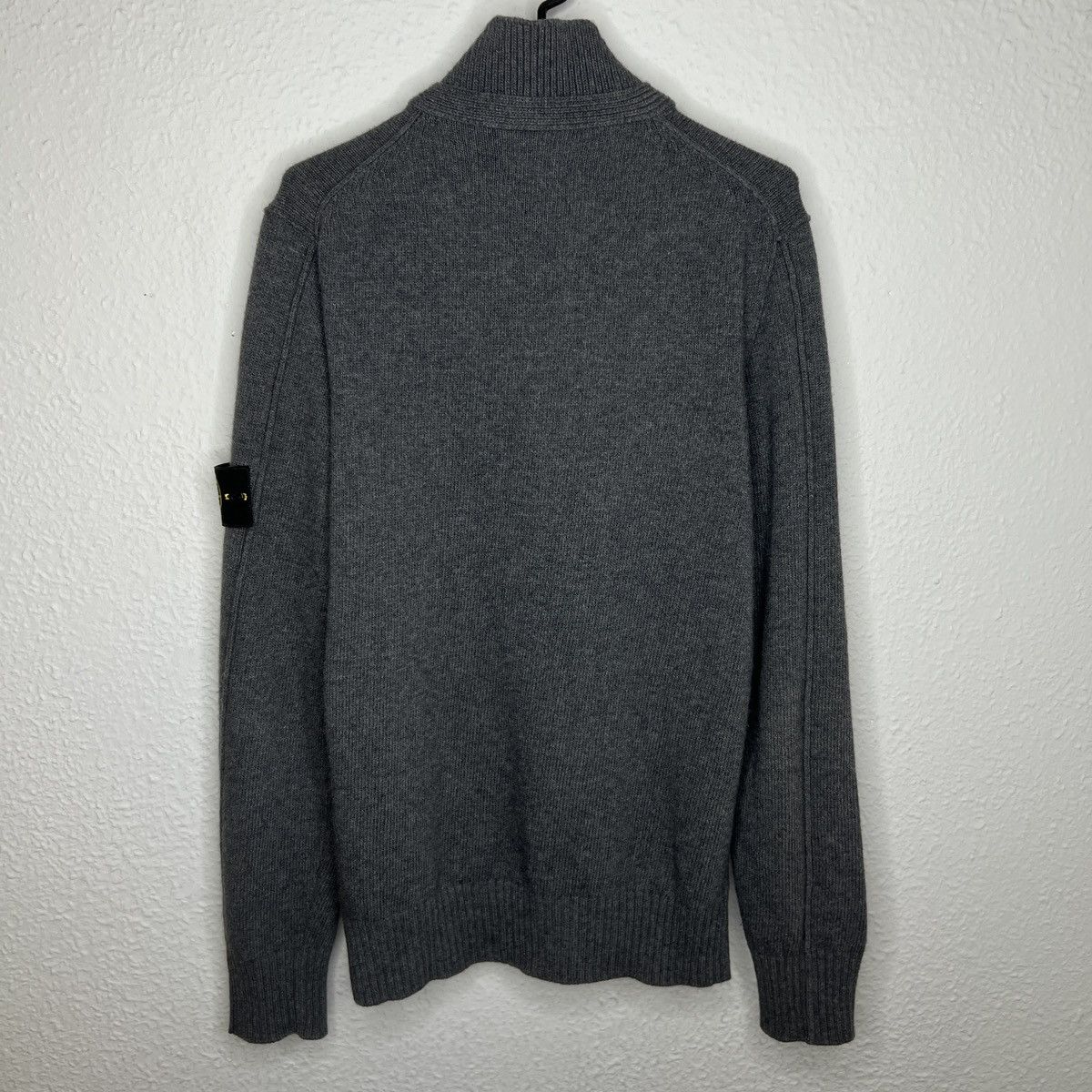 Stone Island Stone Island Knitwear Sweater Jumper Heavy Half Zip Grey Size US XL / EU 56 / 4 - 7 Thumbnail
