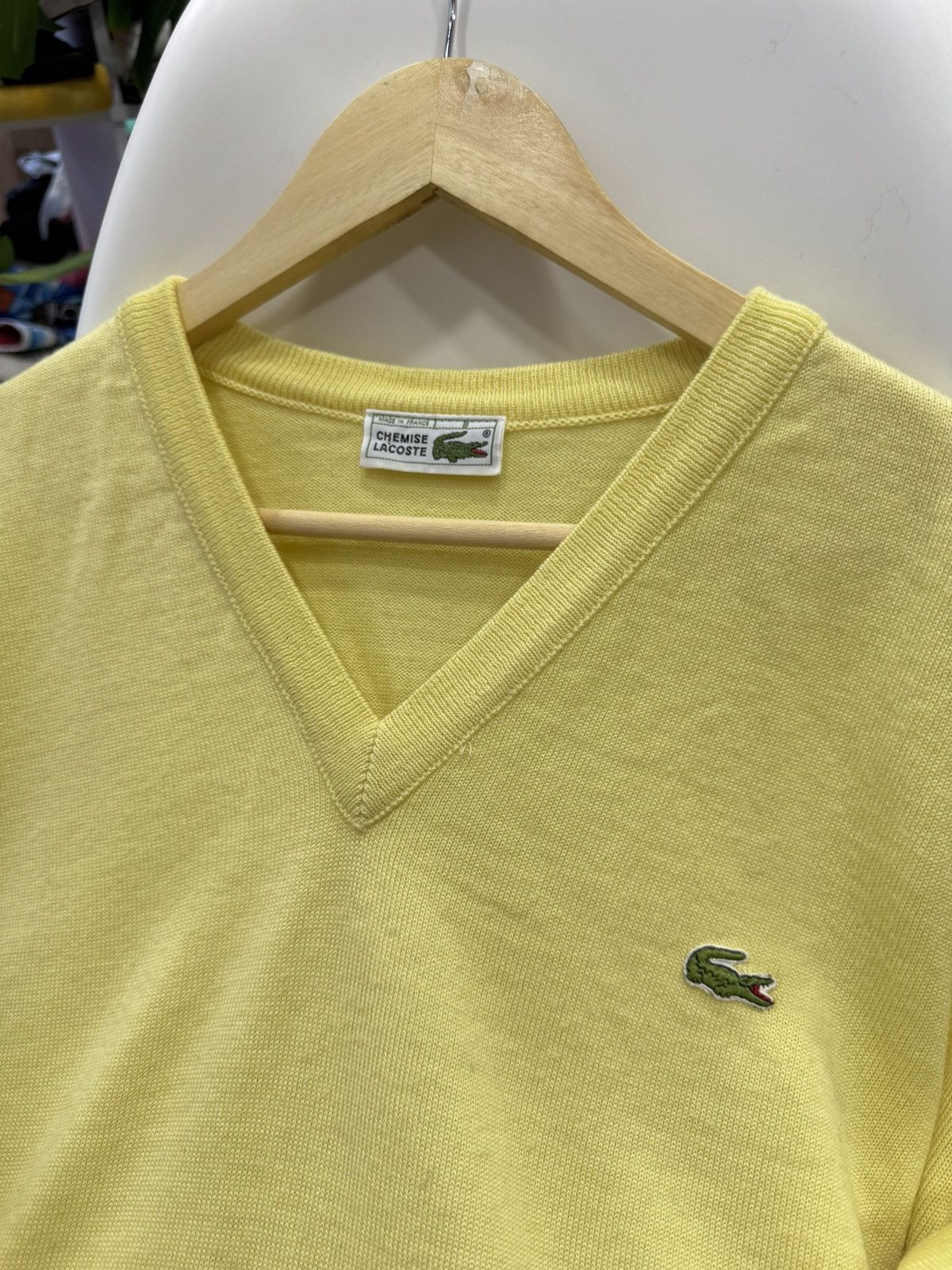 Lacoste Lacoste v-neck sweater cardigan size XL Size US XL / EU 56 / 4 - 6 Thumbnail