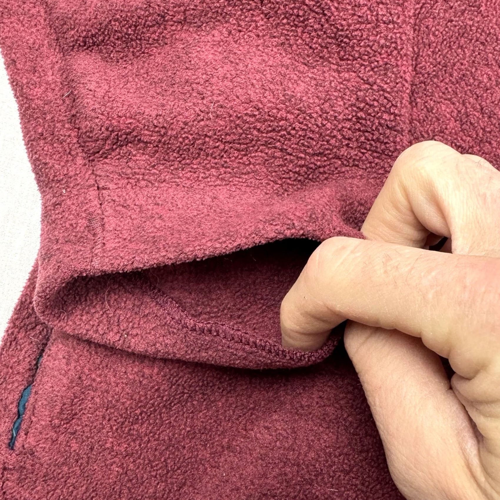 Vintage VINTAGE L.L. Bean Jacket Quarter Zip Fleece Red XL Men Outdoor Nature 90s Collared Zip Size US XL / EU 56 / 4 - 2 Thumbnail