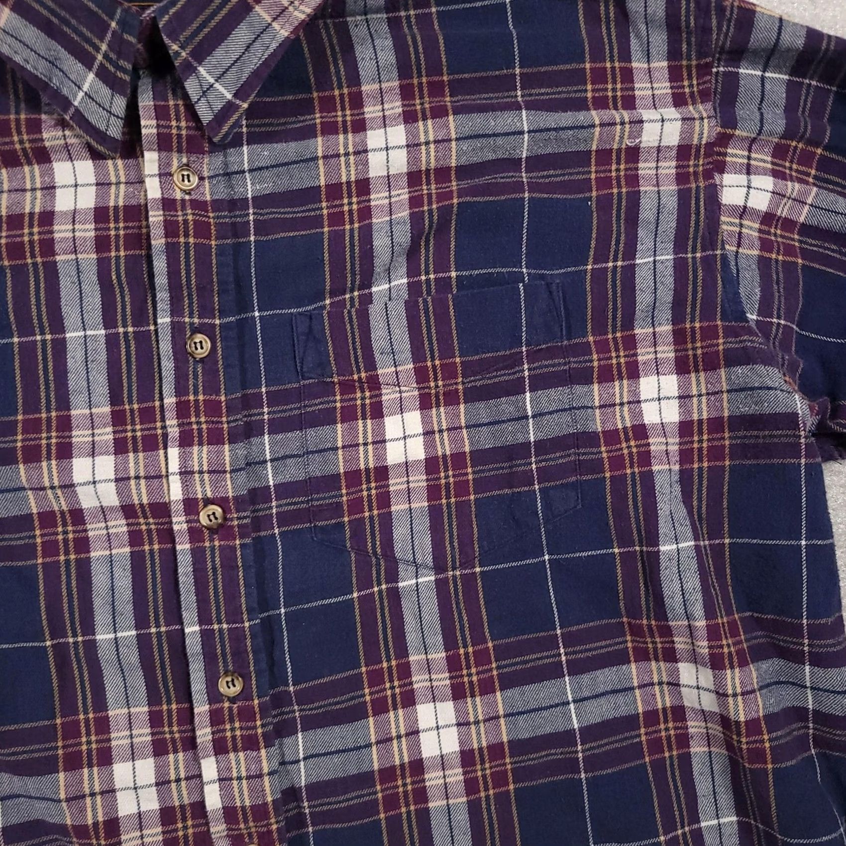 Vintage VINTAGE Arrow Shirt Mens 2XL Plaid Button Down Long Sleeve Flannel Pocket Casual Size US XXL / EU 58 / 5 - 3 Thumbnail