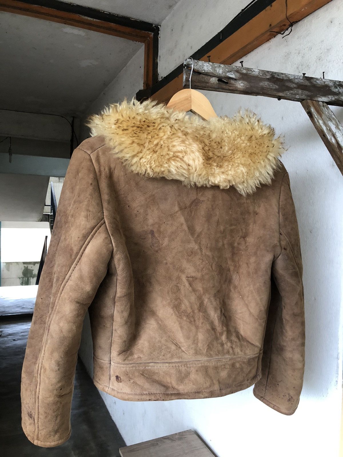 Leather Vintage Homestead Hand Made B3 Shearling Leather Jacket Size XL / US 12-14 / IT 48-50 - 13 Thumbnail