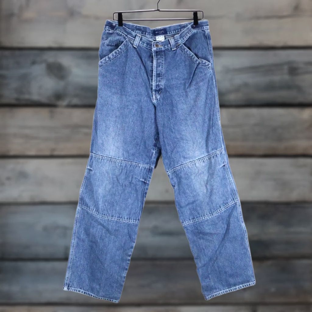 Guess VINTAGE GUESS Jeans Men's 34 x 32 Blue Baggy Fit Carpenter Button Fly 90s Size US 34 / EU 50 - 1 Thumbnail