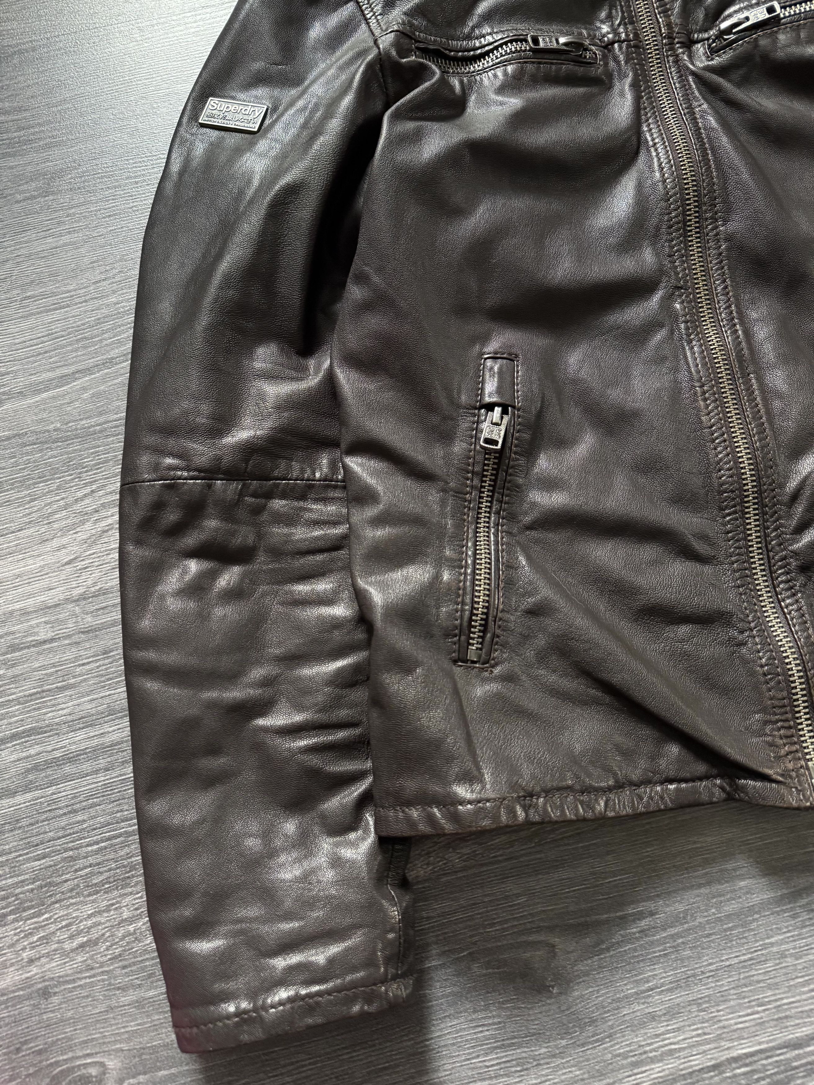 G-Star × Superdry × Vintage Vintage Superdry Japan Biker Racing Leather Jacket Size US M / EU 48-50 / 2 - 5 Thumbnail