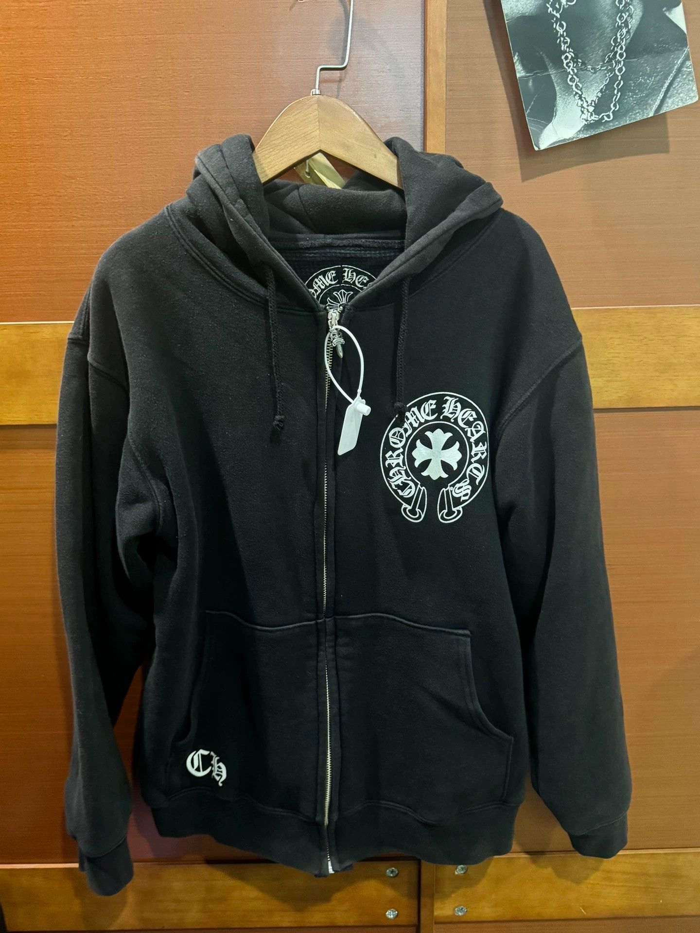 Chrome Hearts Chrome Hearts NY White Cross Heart Hoodie Silver Zip Size US M / EU 48-50 / 2 - 2 Thumbnail