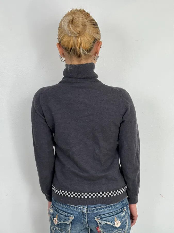 Gucci 2000s Gucci Grey Wool Zip-up Cardigan Sweater Size S / US 4 / IT 40 - 3 Thumbnail