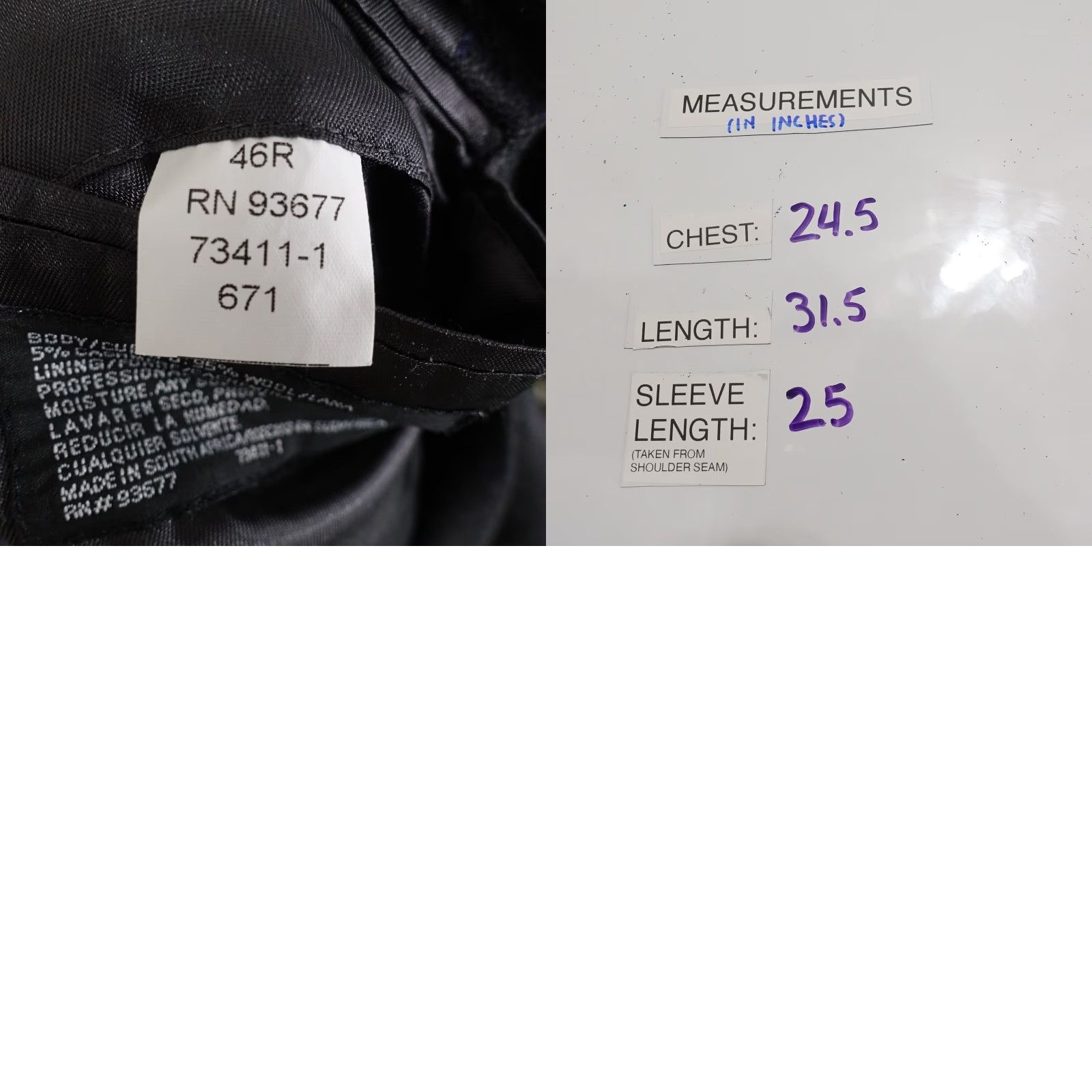 Stafford VINTAGE Stafford Men's Blazer 46R Wool Cashmere Classic Suit Jacket Gray Formal Business Size 46R - 8 Thumbnail
