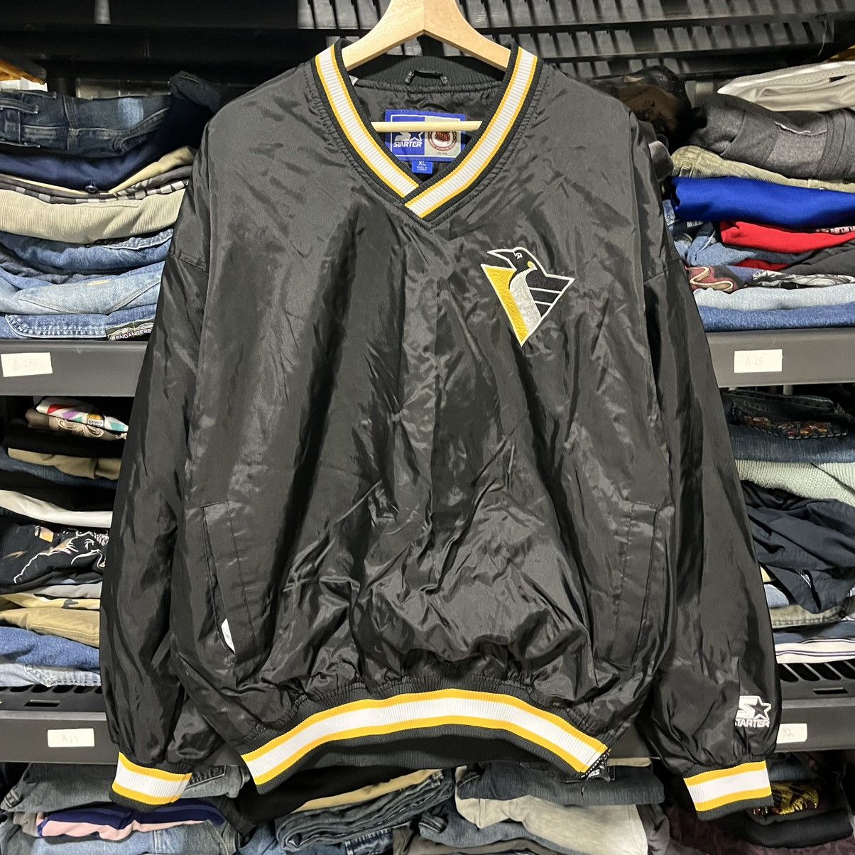 Starter Vintage 90s Pittsburgh Penguins Jaromir Jagr Pullover Jacket Size US XL / EU 56 / 4 - 3 Thumbnail
