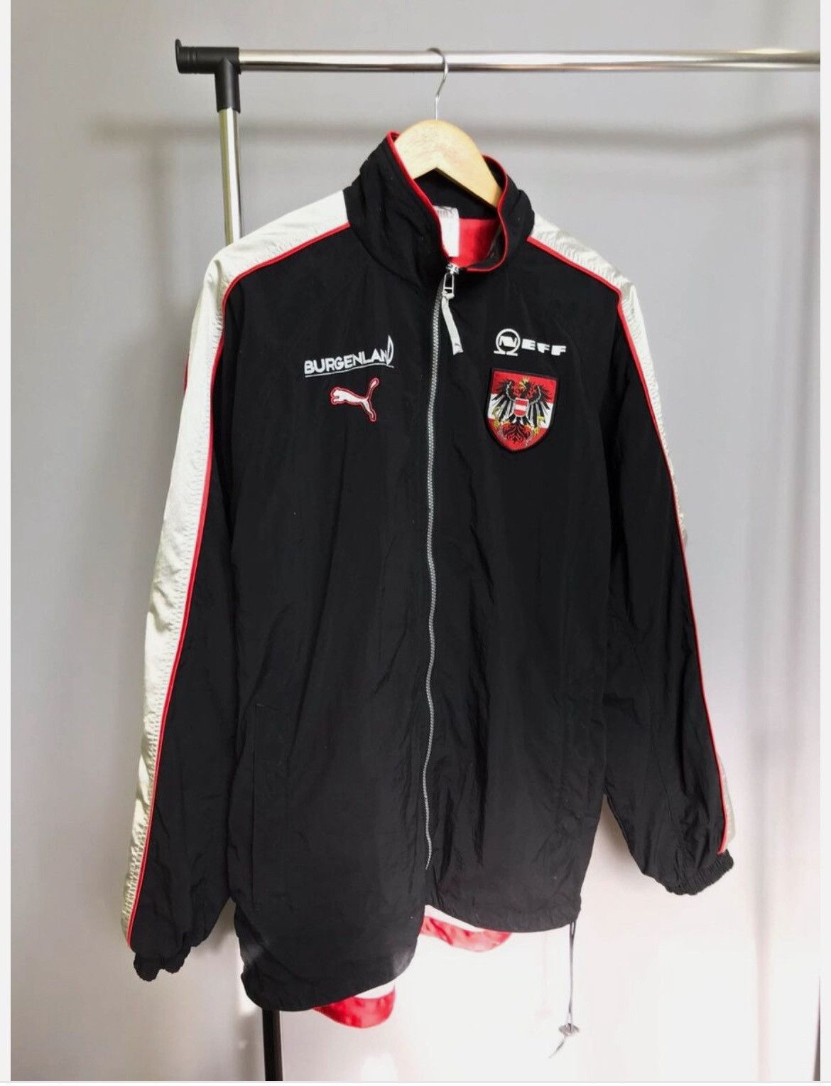 Puma Austria Track Football Jacket Burgenland Neff 90s Adults Size US M / EU 48-50 / 2 - 1 Thumbnail