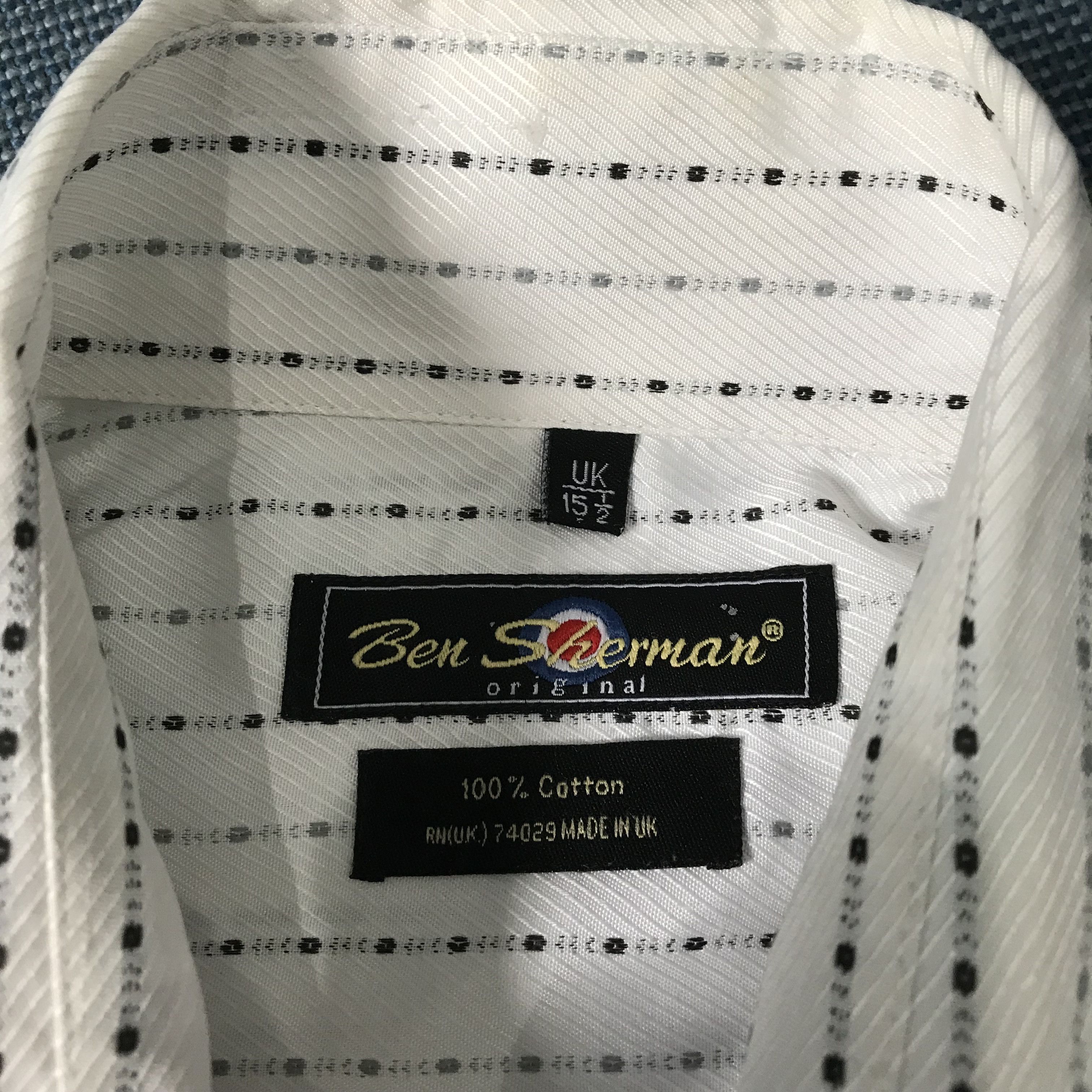 Ben Sherman Vintage Ben Sherman White dot stripe long sleeves shirt M Size US M / EU 48-50 / 2 - 6 Thumbnail