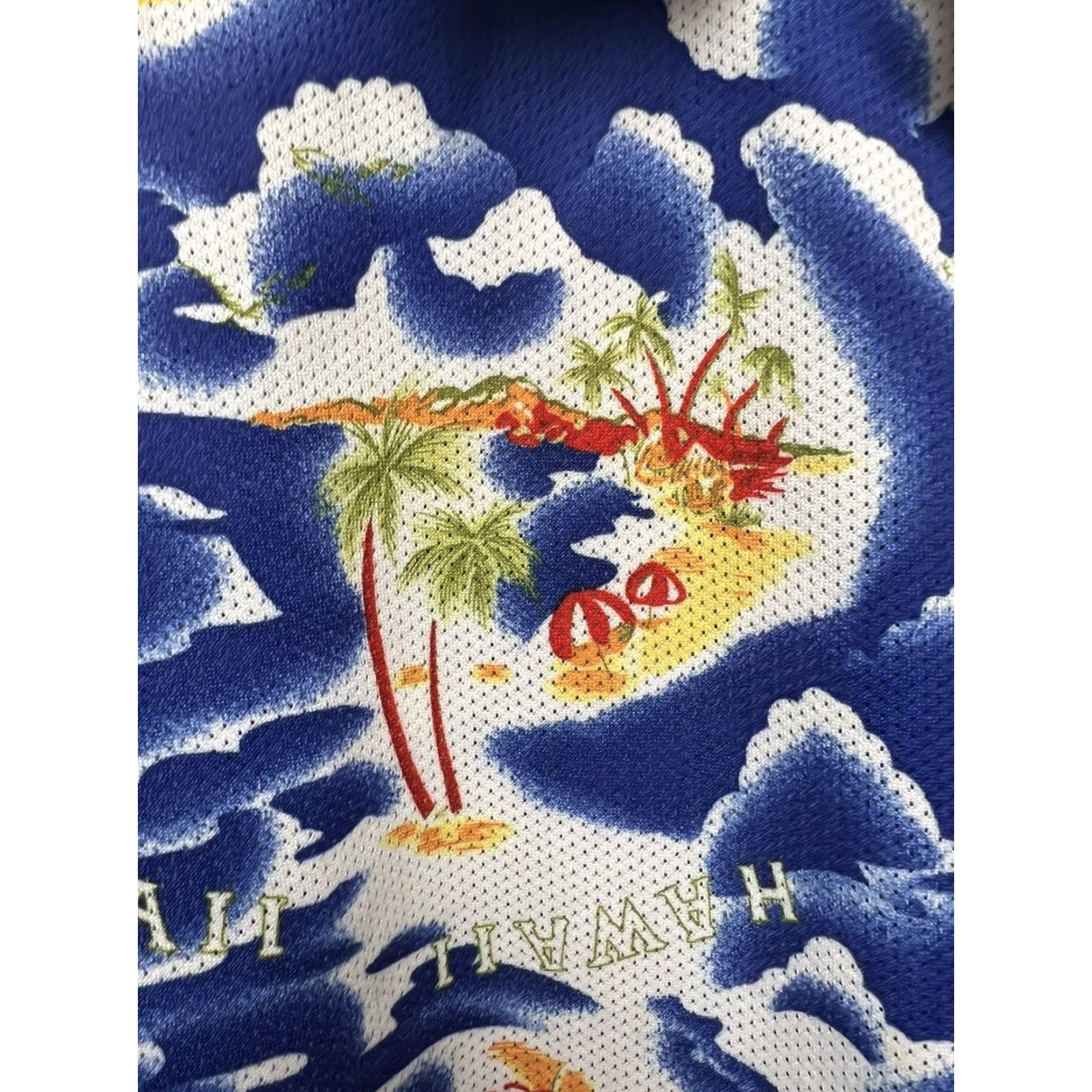 Vintage Vector Motorcycle Shirt Mens Large Button-Front Floral Short Sleeve Hawaiian Shirt Size US L / EU 52-54 / 3 - 3 Thumbnail