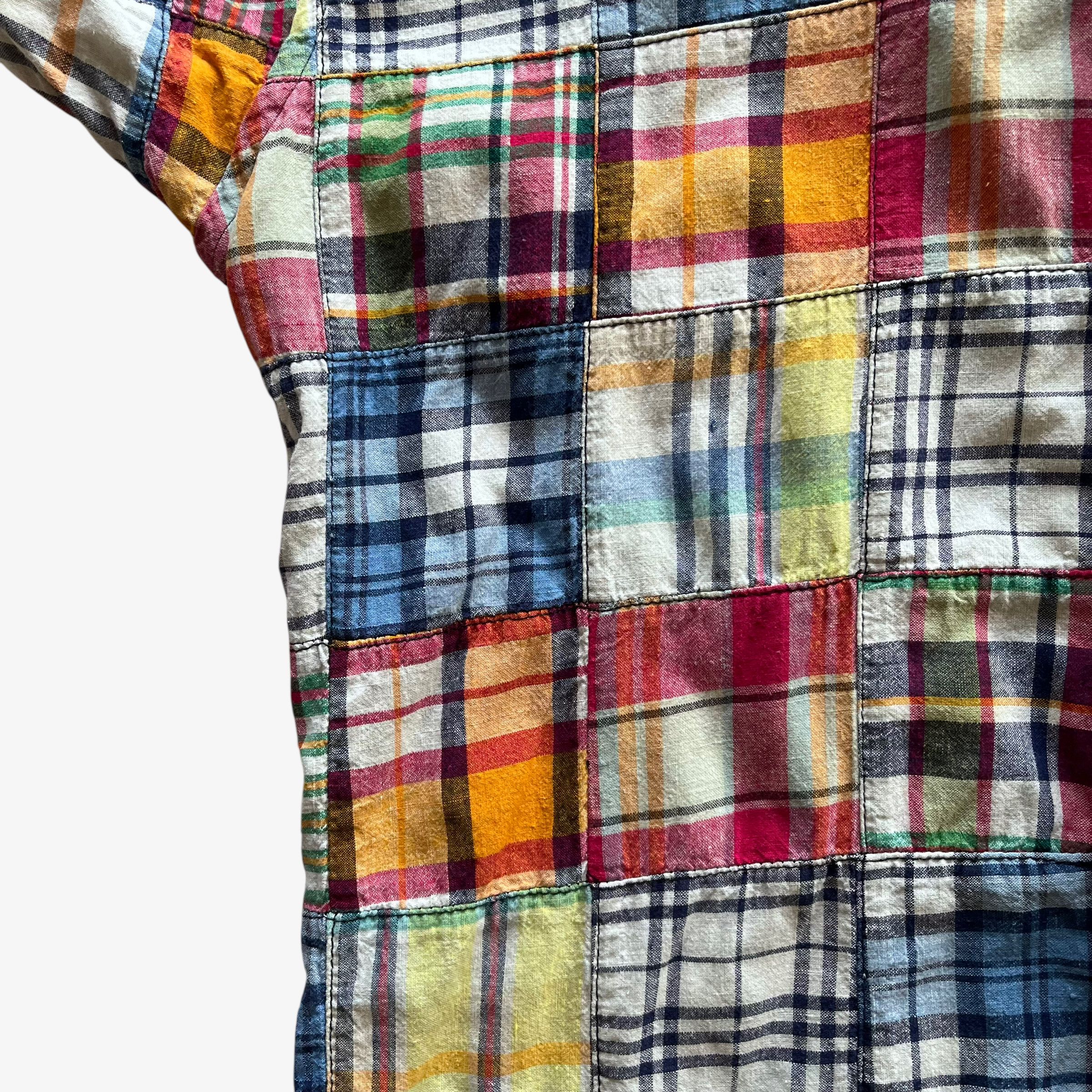 Ralph Lauren Vintage 90s Men's Polo Ralph Lauren Patchwork Shirt Size US S / EU 44-46 / 1 - 5 Thumbnail