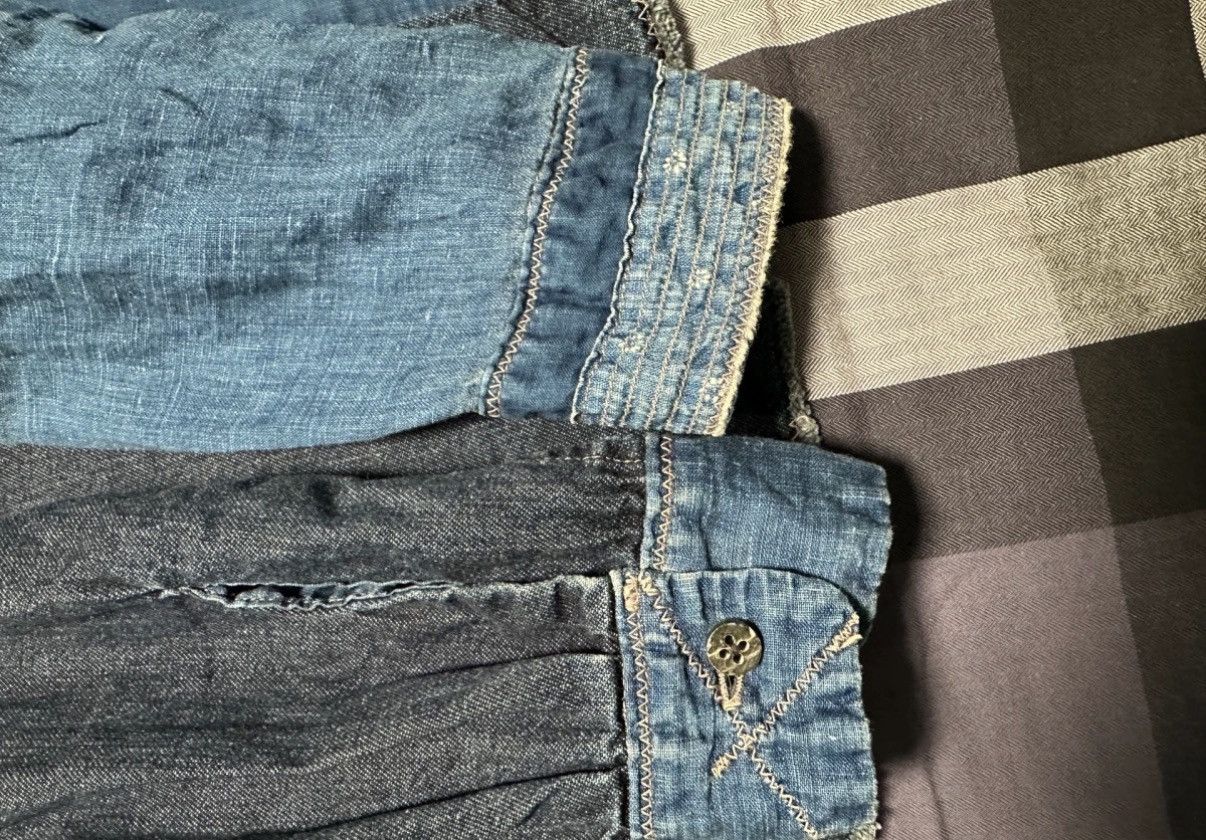 Kapital KAPITAL indigo sashiko patchwork denim shirt Size US M / EU 48-50 / 2 - 7 Thumbnail