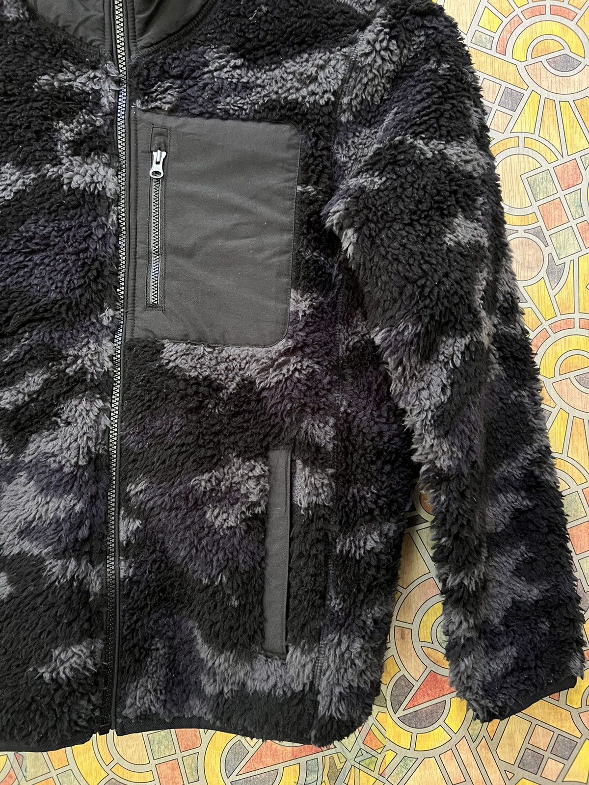 Japanese Brand × Uniqlo Uniqlo Hybrid Down Fleece Jacket Olive Fuzzy Sherpa (GJ31) Size US S / EU 44-46 / 1 - 6 Thumbnail
