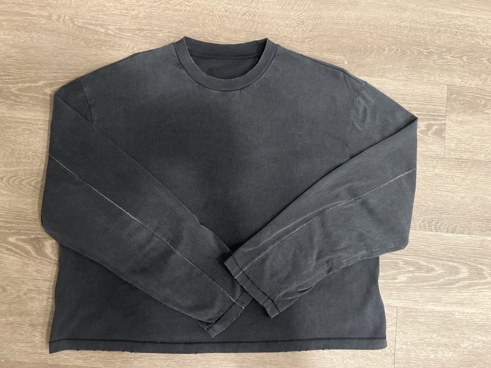 Object 22 stitched distressed longsleeve