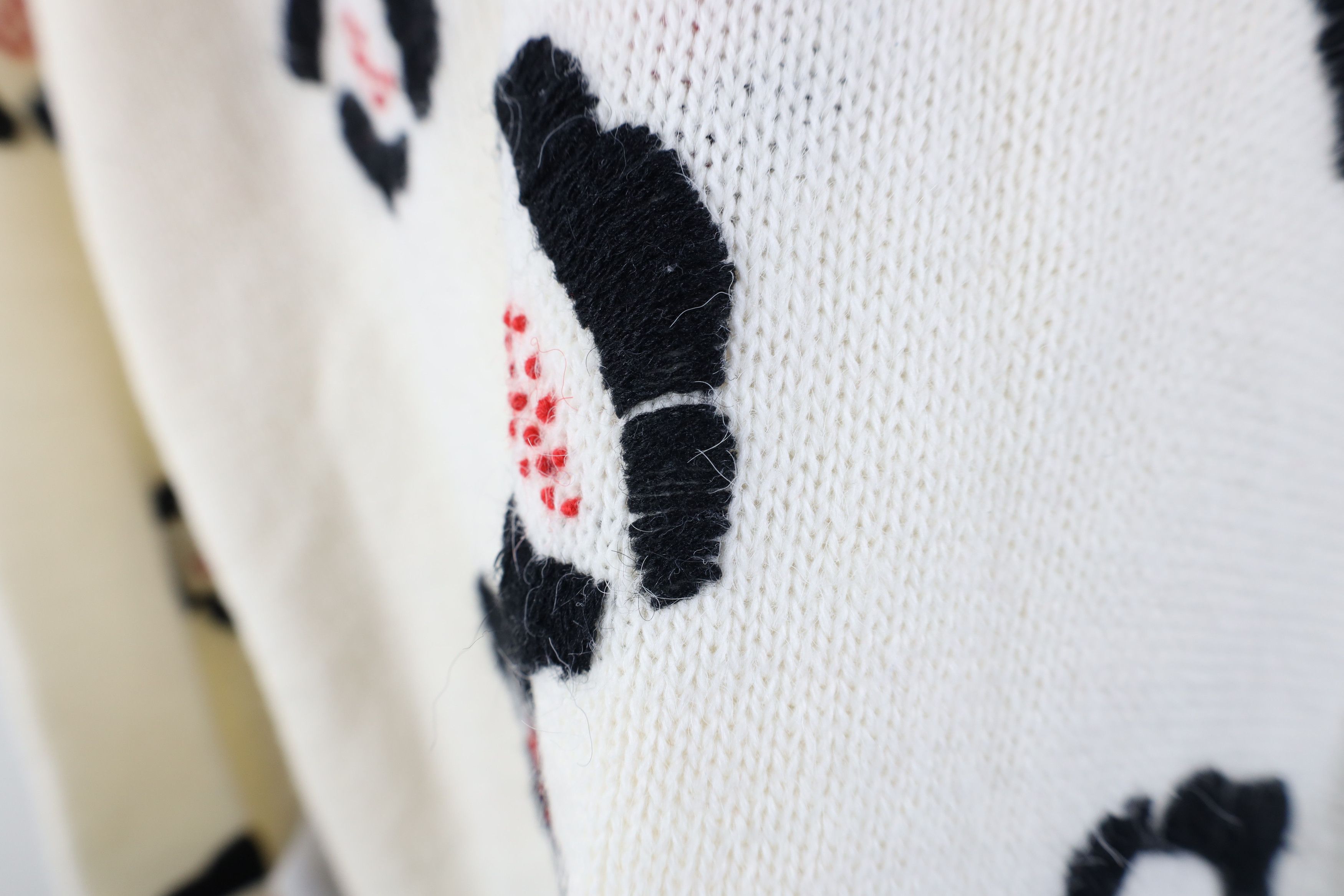 Vintage Vintage 70s Streetwear Abstract Flower Knit Sweater Size L / US 10 / IT 46 - 4 Thumbnail
