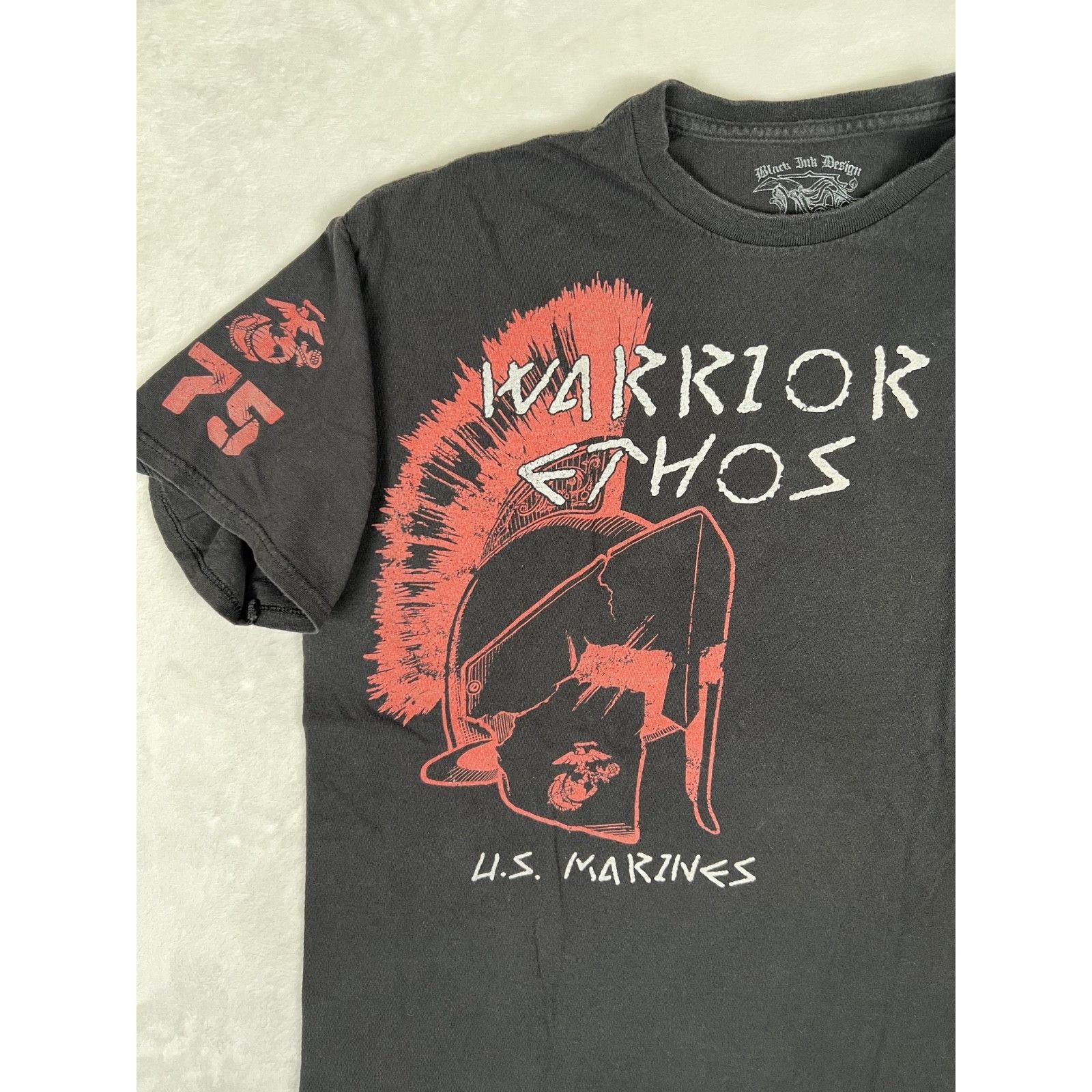 Other Black Ink Design USMC T-Shirt US Marines Warrior Ethos Men's Size US XL / EU 56 / 4 - 2 Thumbnail