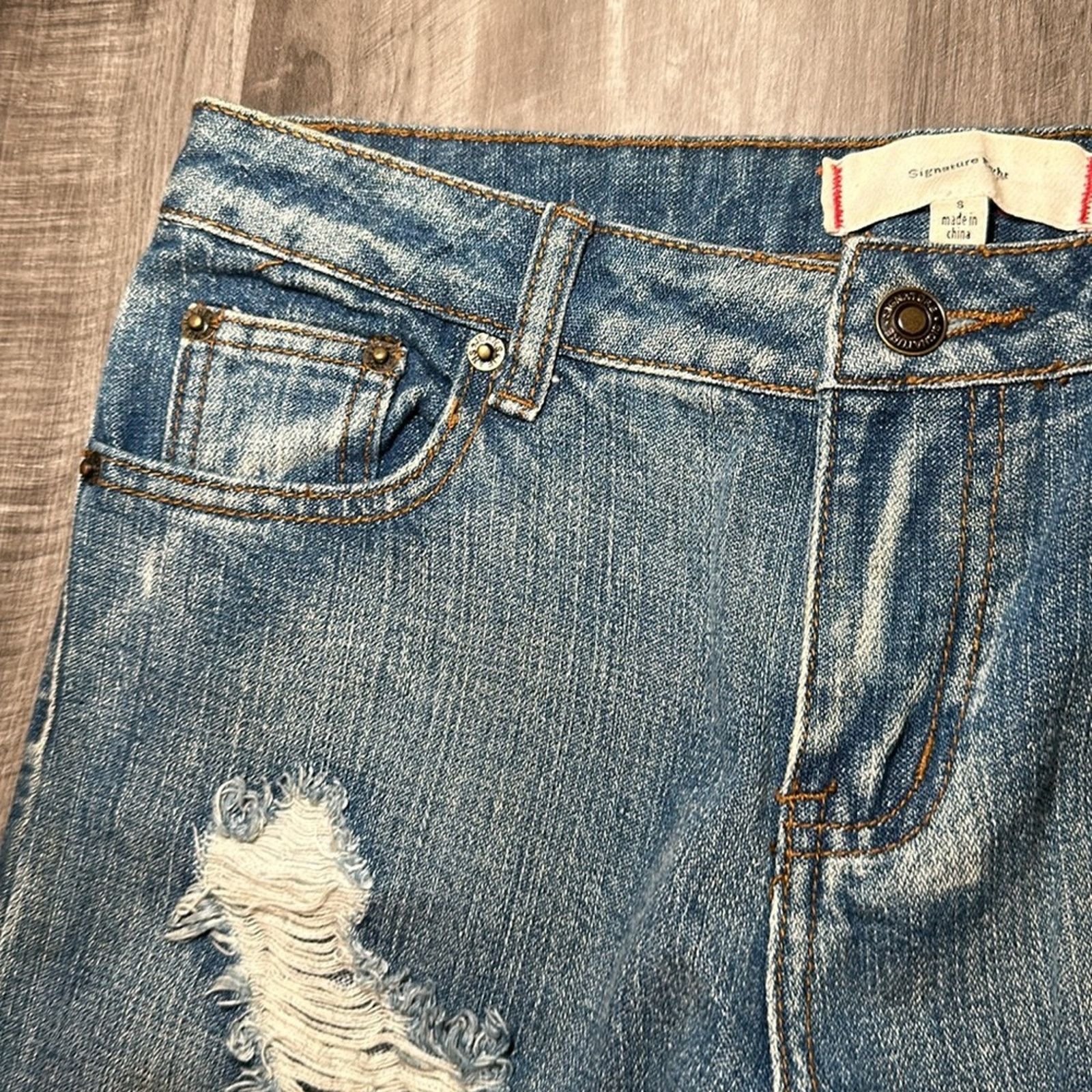 Other Signature8 Straight Distressed Jeans - Small Size 29" - 6 Thumbnail