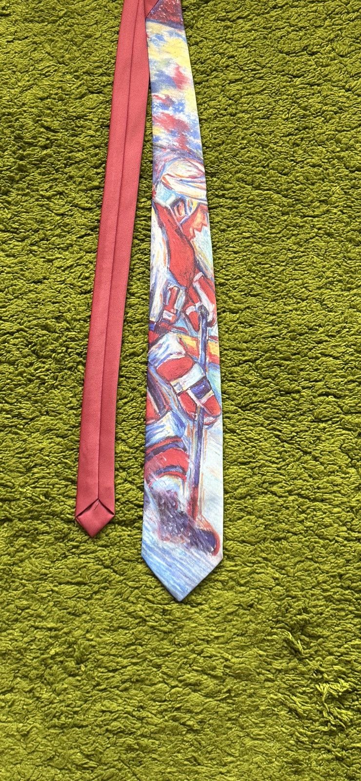 Ralph Marlin Ralph Marlin 1990 vintage Hockey printed tie Size ONE SIZE - 2 Thumbnail