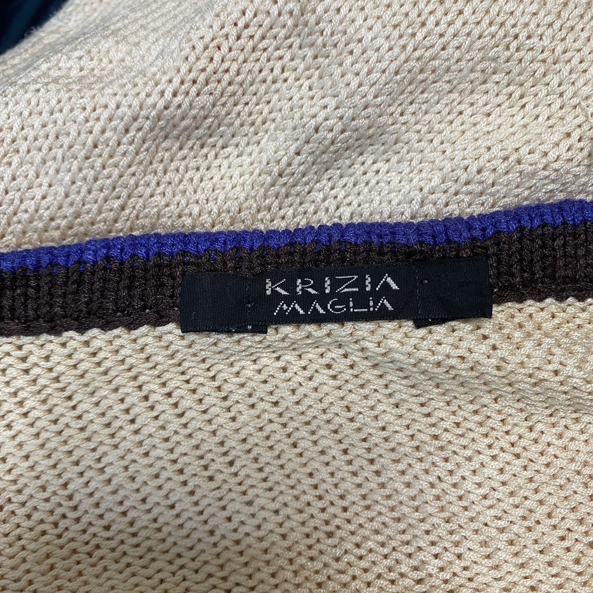 Vintage Vintage KRIZIA MAGLIA Italian Designer Short Sleeve Cream Size S / US 4 / IT 40 - 5 Thumbnail
