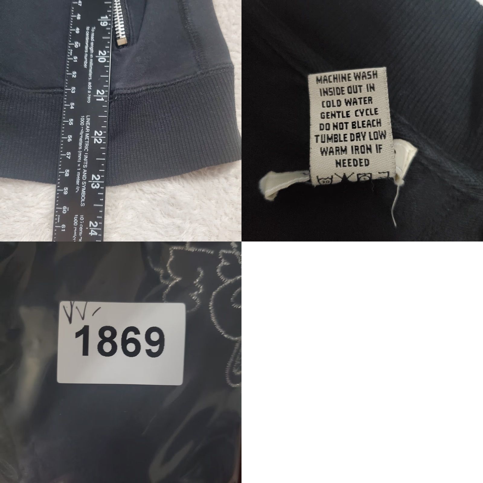 Vintage **Vertigo Paris Women Black Embroidered Full Zip Sweatshirt M Y2K** User: Vertigo Paris Women Black Embroidered Full Zip Sweatshirt M Y2K Size M / US 6-8 / IT 42-44 - 9 Thumbnail