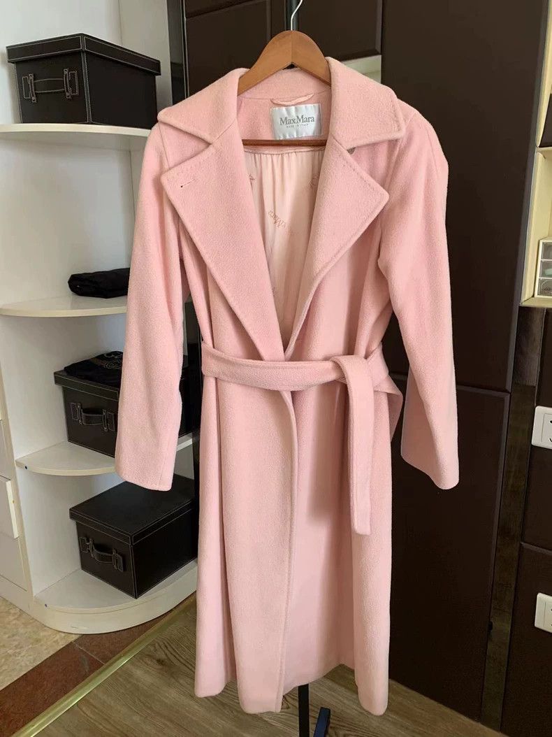 Max Mara MaxMara Manuela Pink Wool Coat -dmc Size US M / EU 48-50 / 2 - 1 Thumbnail