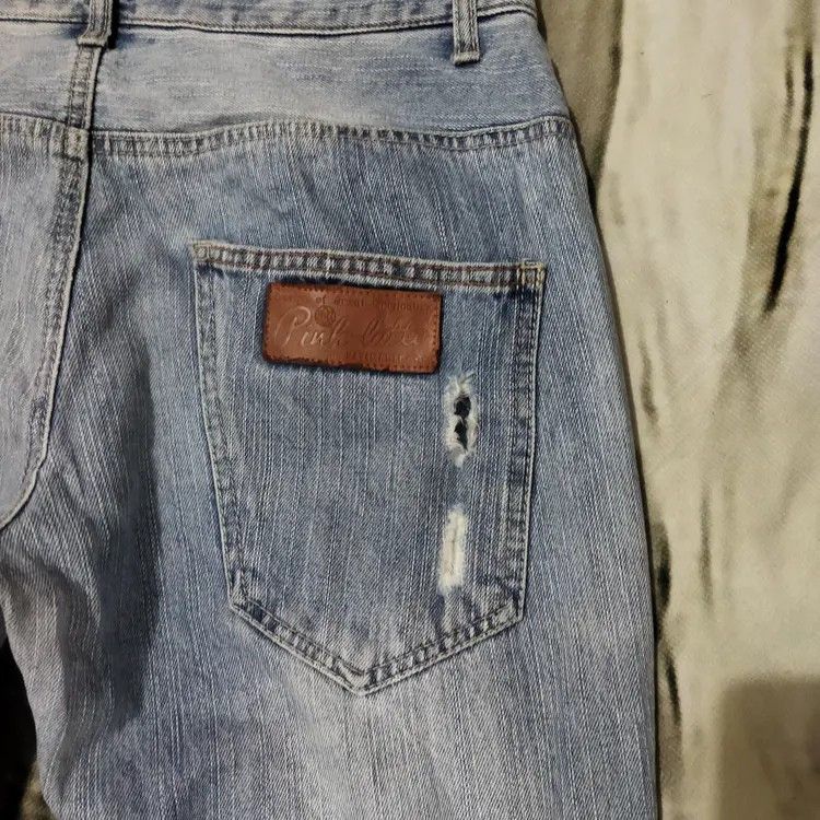 Vintage VINTAGE PINK LATTE DISTRESSED FADED BLUE JEANS PANTS Size US 30 / EU 46 - 12 Thumbnail