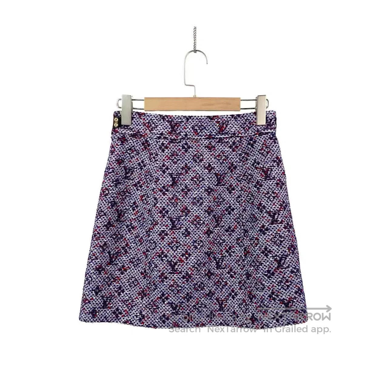 Louis Vuitton Louis Vuitton LV Logo Tweed Skirt. Size 35" - 2 Thumbnail