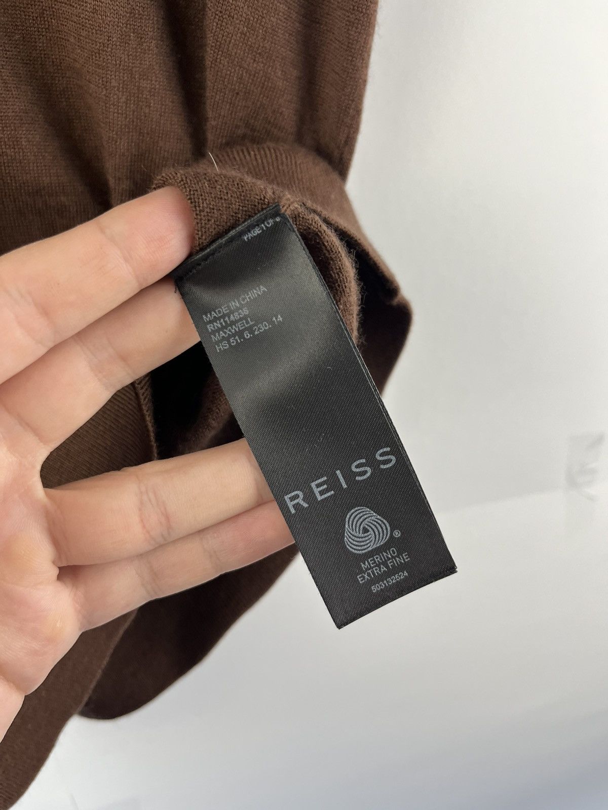 Reiss Reiss Maxwell Solid Merino Wool 1/4 Zip Polo Shirt Size US M / EU 48-50 / 2 - 8 Thumbnail