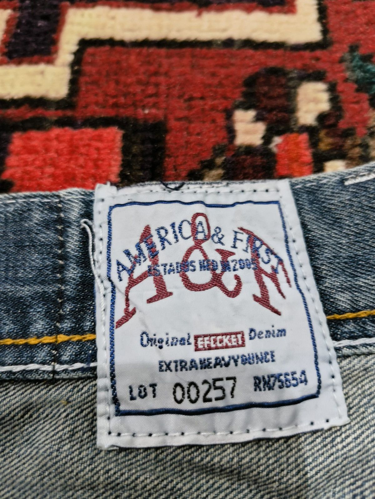 Kapital America & First Distressed Grunge Rock Jeans Size US 34 / EU 50 - 5 Thumbnail