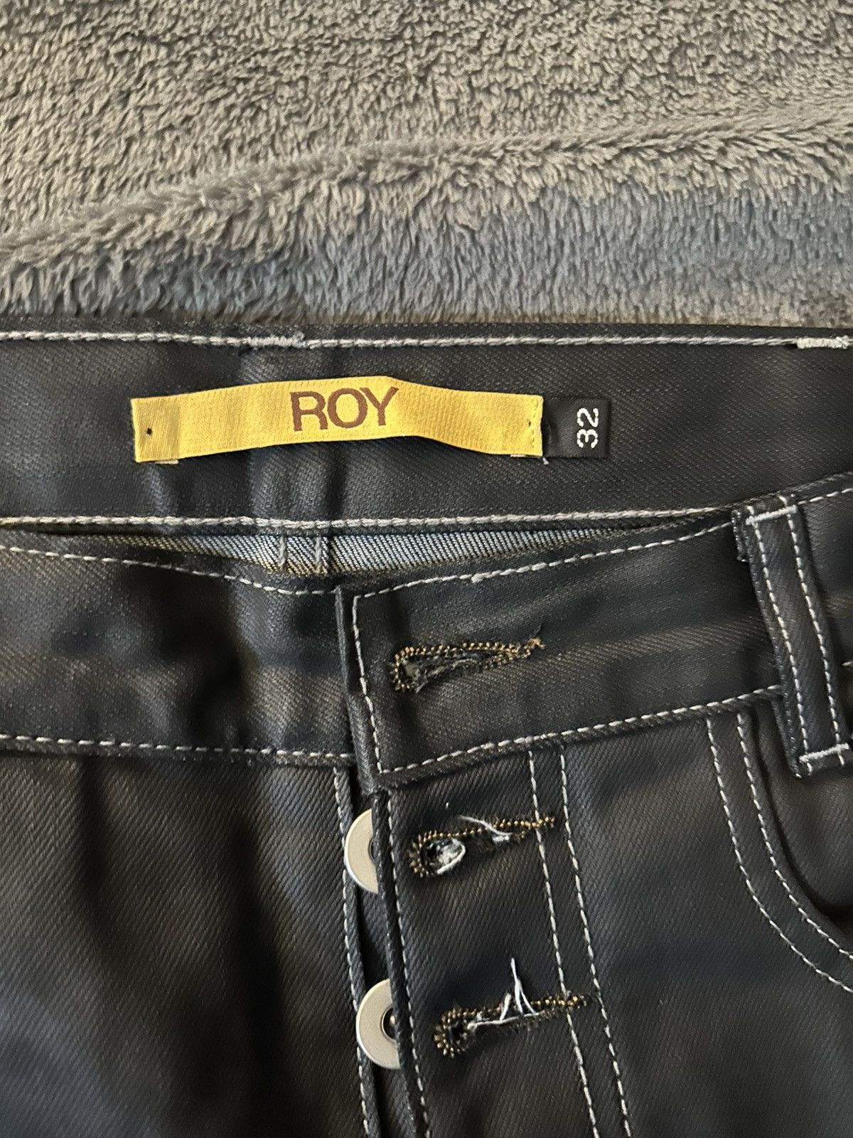 Vintage RPL Striped Denim Size US 32 / EU 48 - 3 Thumbnail