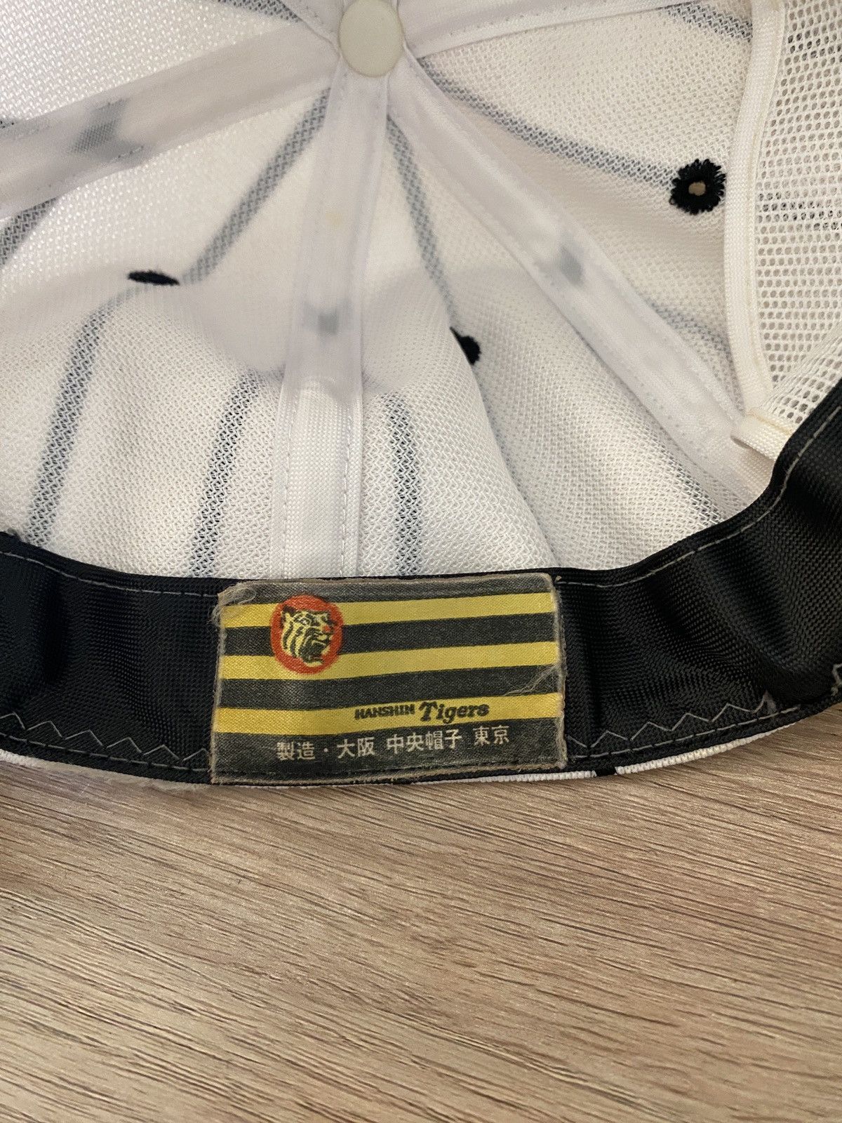 MLB Vintage Hanshen Tigers Japanese Baseball Strapback Hat Cap Size ONE SIZE - 15 Thumbnail