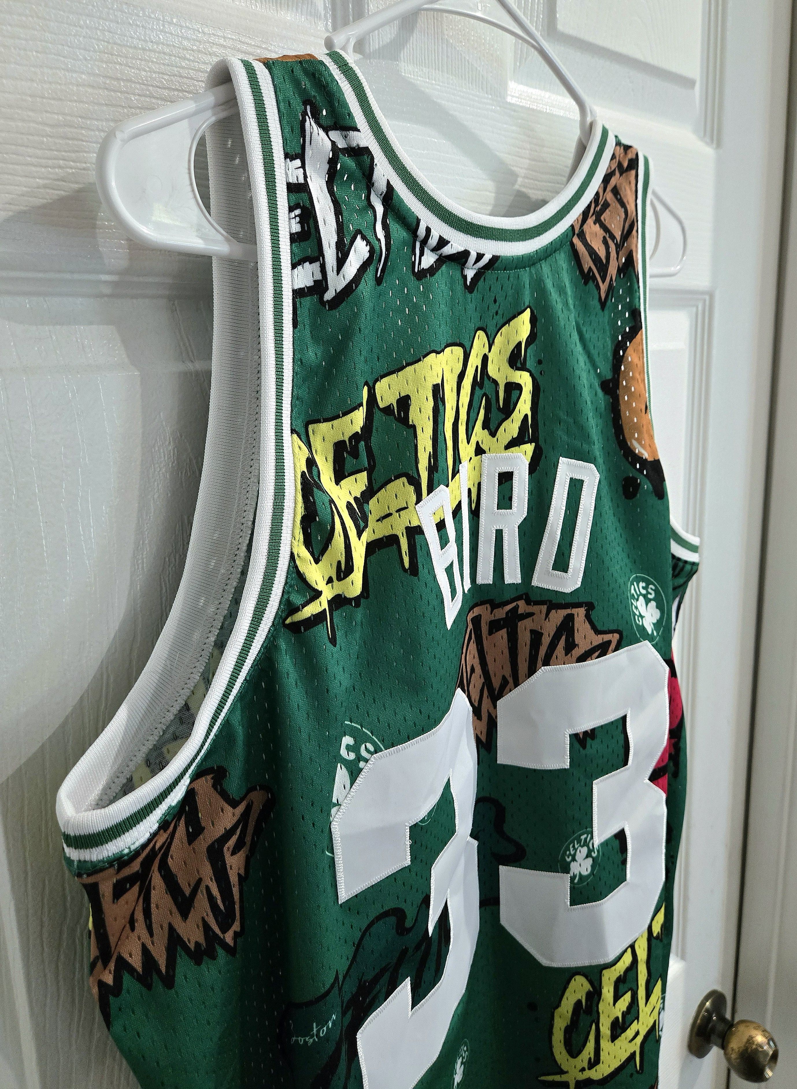 Mitchell & Ness × NBA NBA Larry Bird Boston Celtics Slap Sticker Swingman Jersey Size US L / EU 52-54 / 3 - 9 Thumbnail