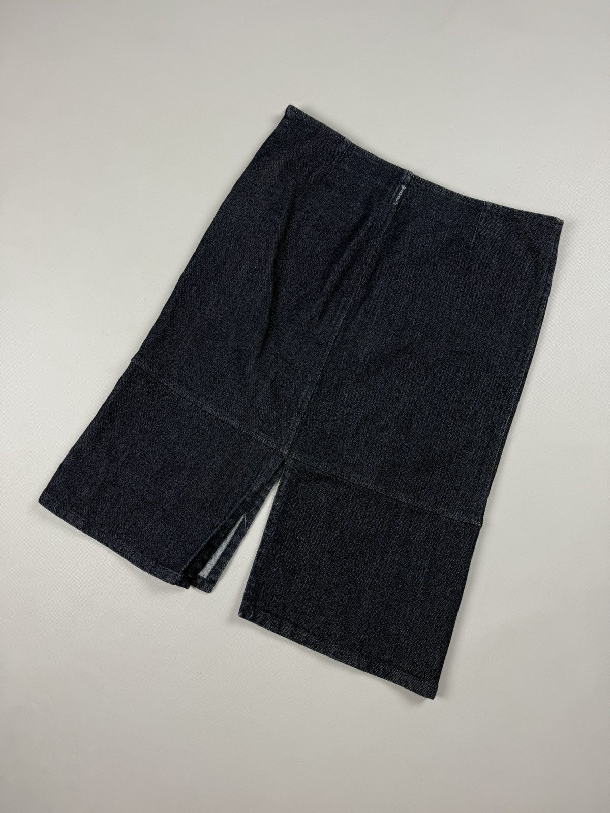 Armani Armani Jeans Vintage 90s Ladies Denim Midi Y2K Skirt Size 32" / US 10 / IT 46 - 6 Thumbnail