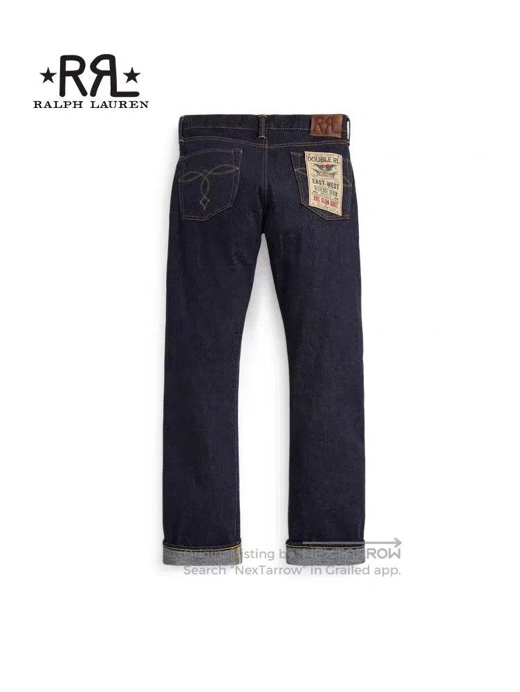 RRL Ralph Lauren RRL Ralph Lauren Men's classic slim-fitting flared-cut cot Size US 34 / EU 50 - 2 Thumbnail