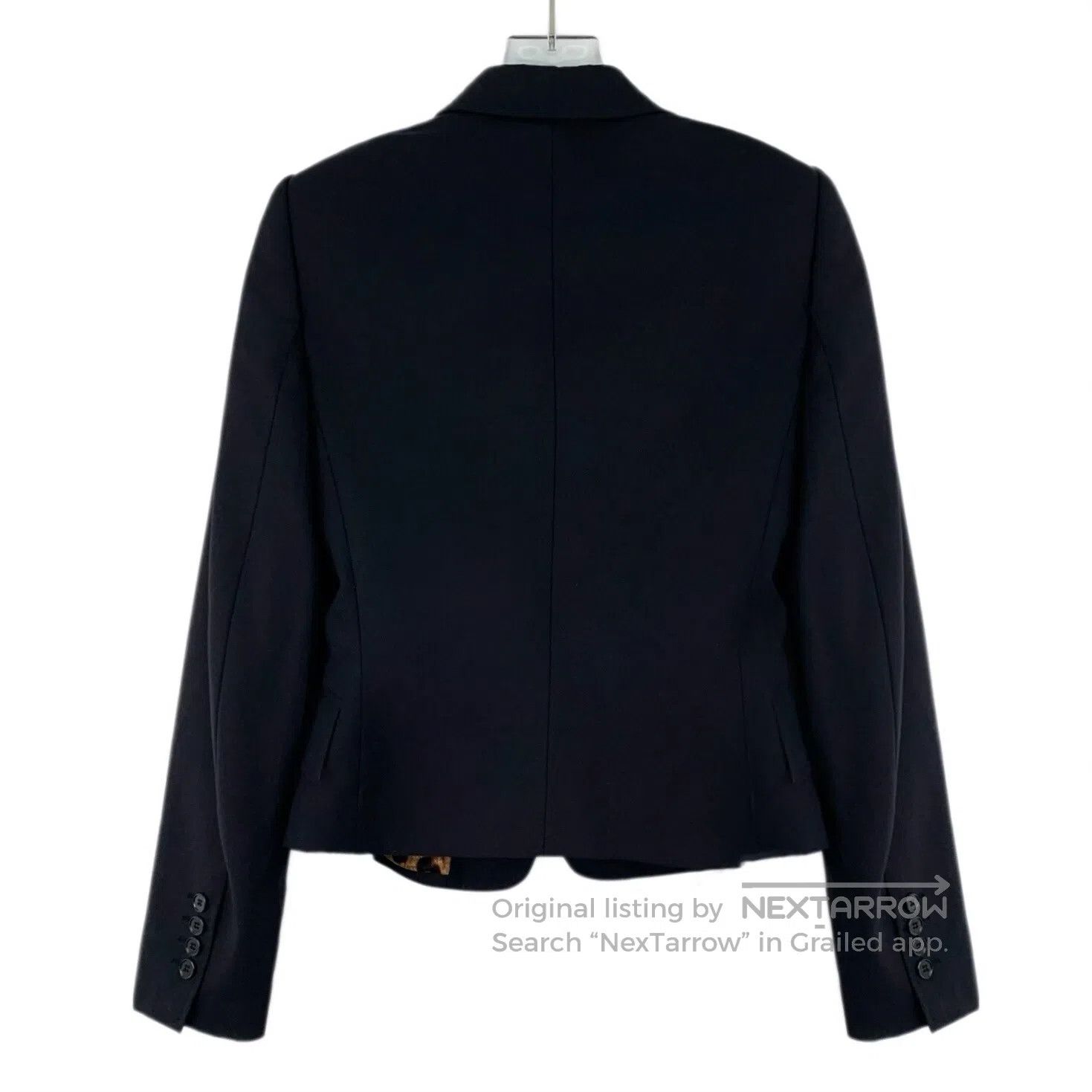Dolce & Gabbana Dolce Gabbana Black wool collar button design long-sleeved Size XS / US 0-2 / IT 36-38 - 2 Thumbnail