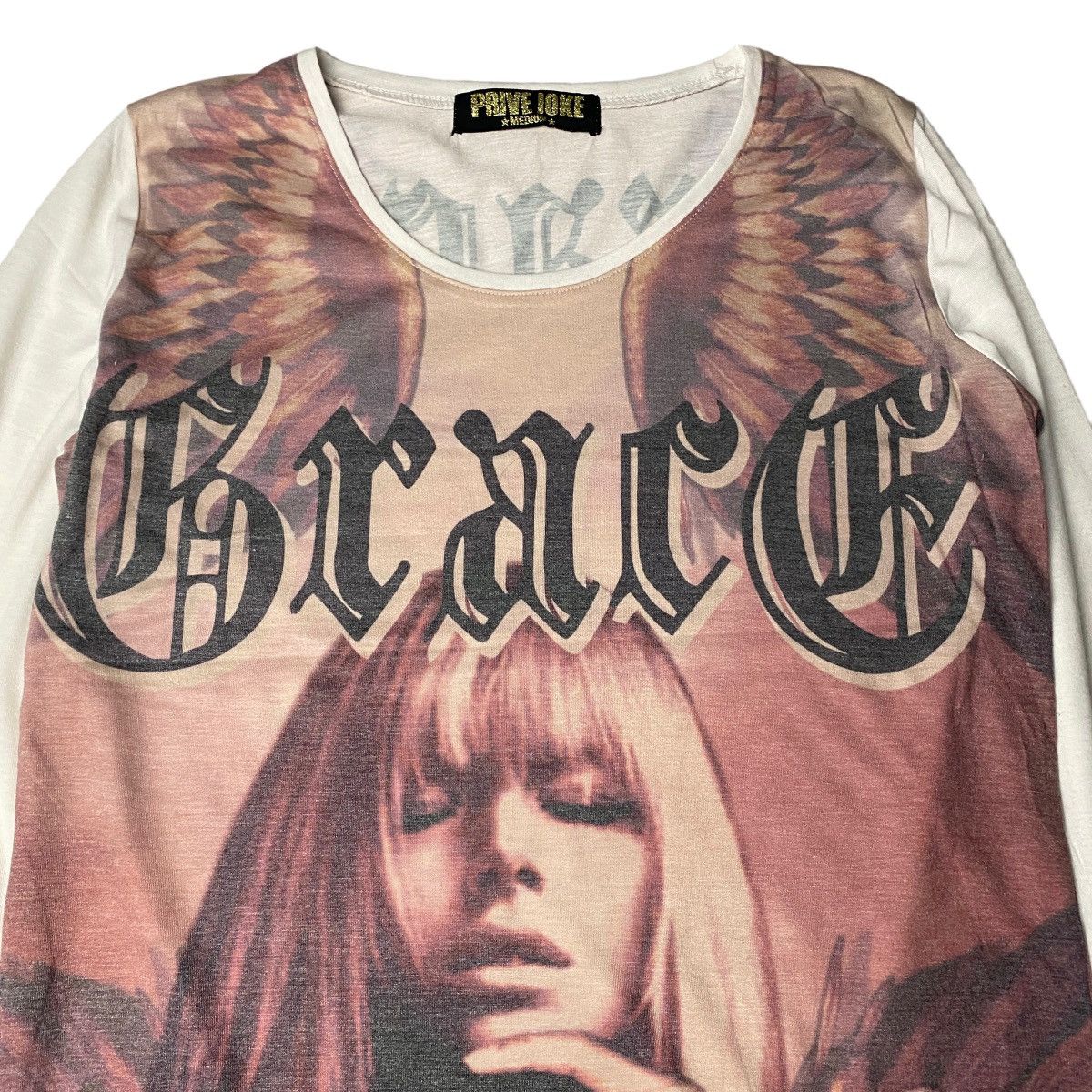 Hysteric Glamour × If Six Was Nine × Japanese Brand 2000's Prive Joke Punk Angel Wing Cross Longsleeve Size US S / EU 44-46 / 1 - 7 Thumbnail