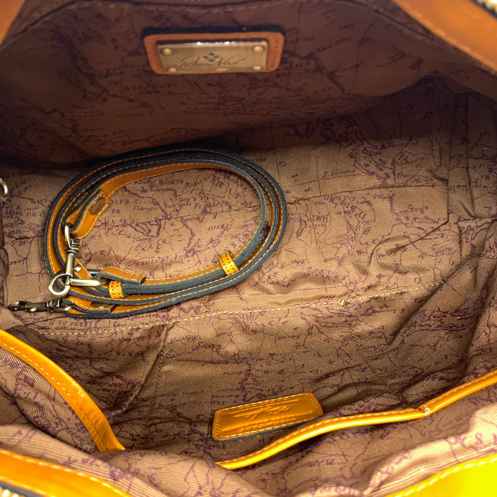 Patricia Nash Discovery Washed Woven Augusta Satchel