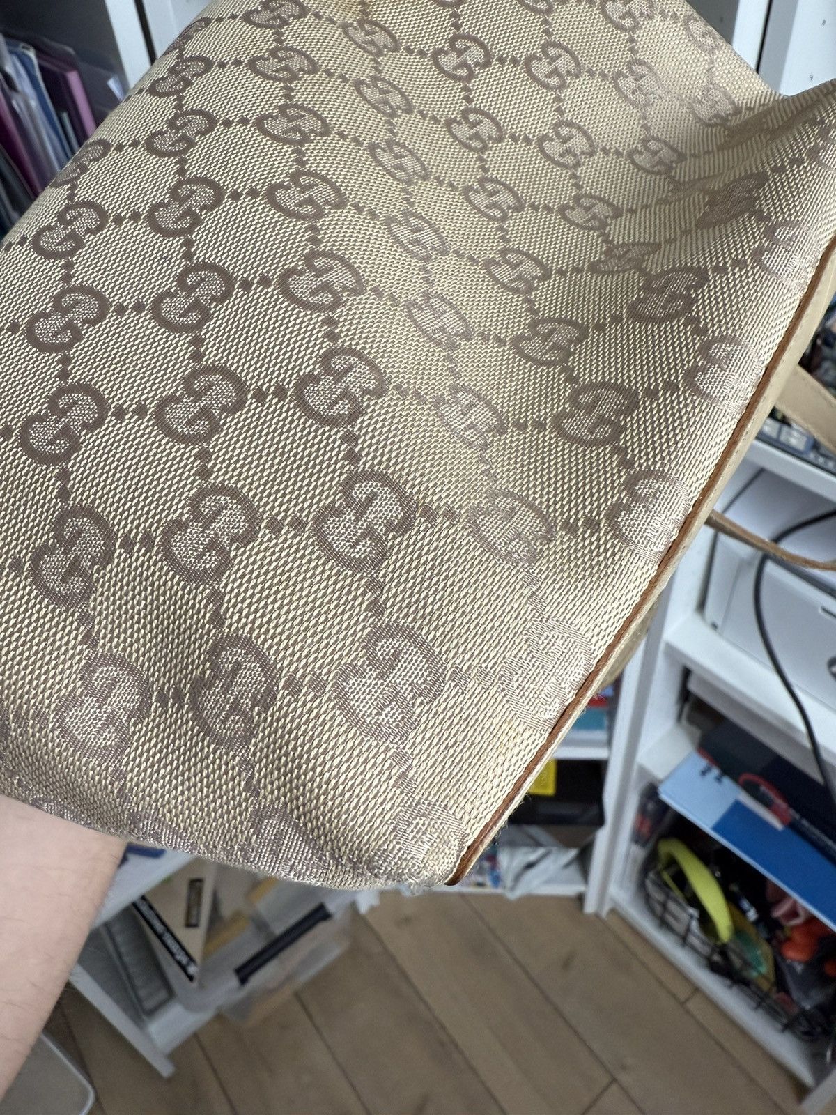 Designer × Gucci × Vintage Vintage y2k Gucci bucket hand bag monogram old money luxury Size ONE SIZE - 17 Thumbnail
