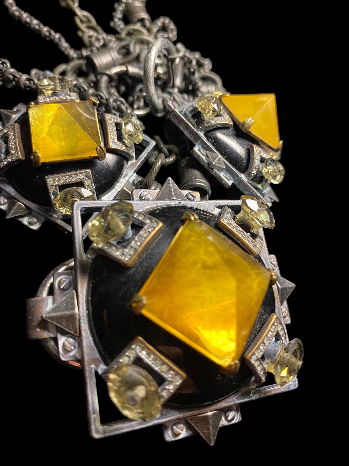 Allsaints AllSaints Multi-Chain Industrial Pendant Necklace Size ONE SIZE - 2 Thumbnail